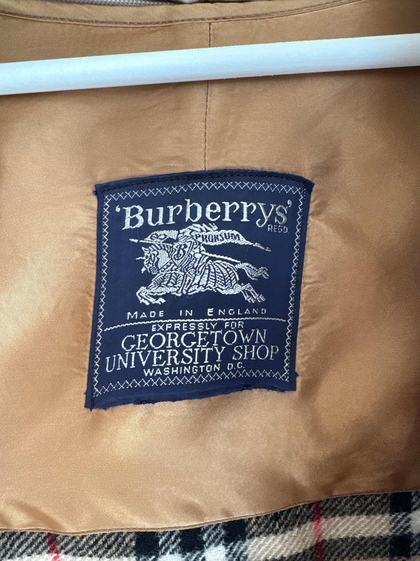 Trench vintage Burberry high end cu liner de lana
