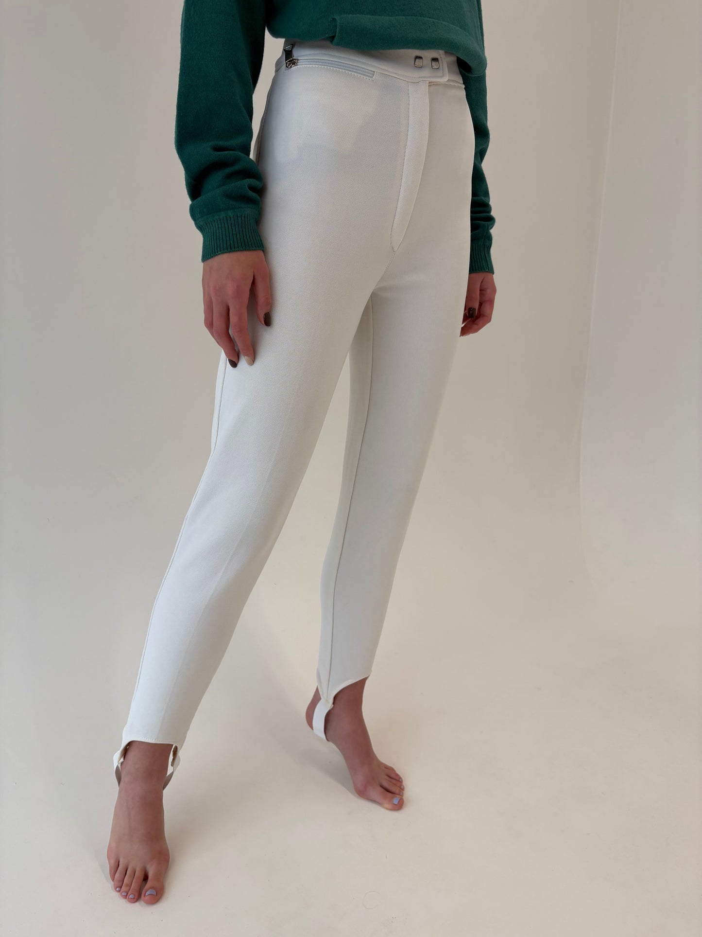 Pantaloni vintage tehnici cu talie ultra înaltă modelatori