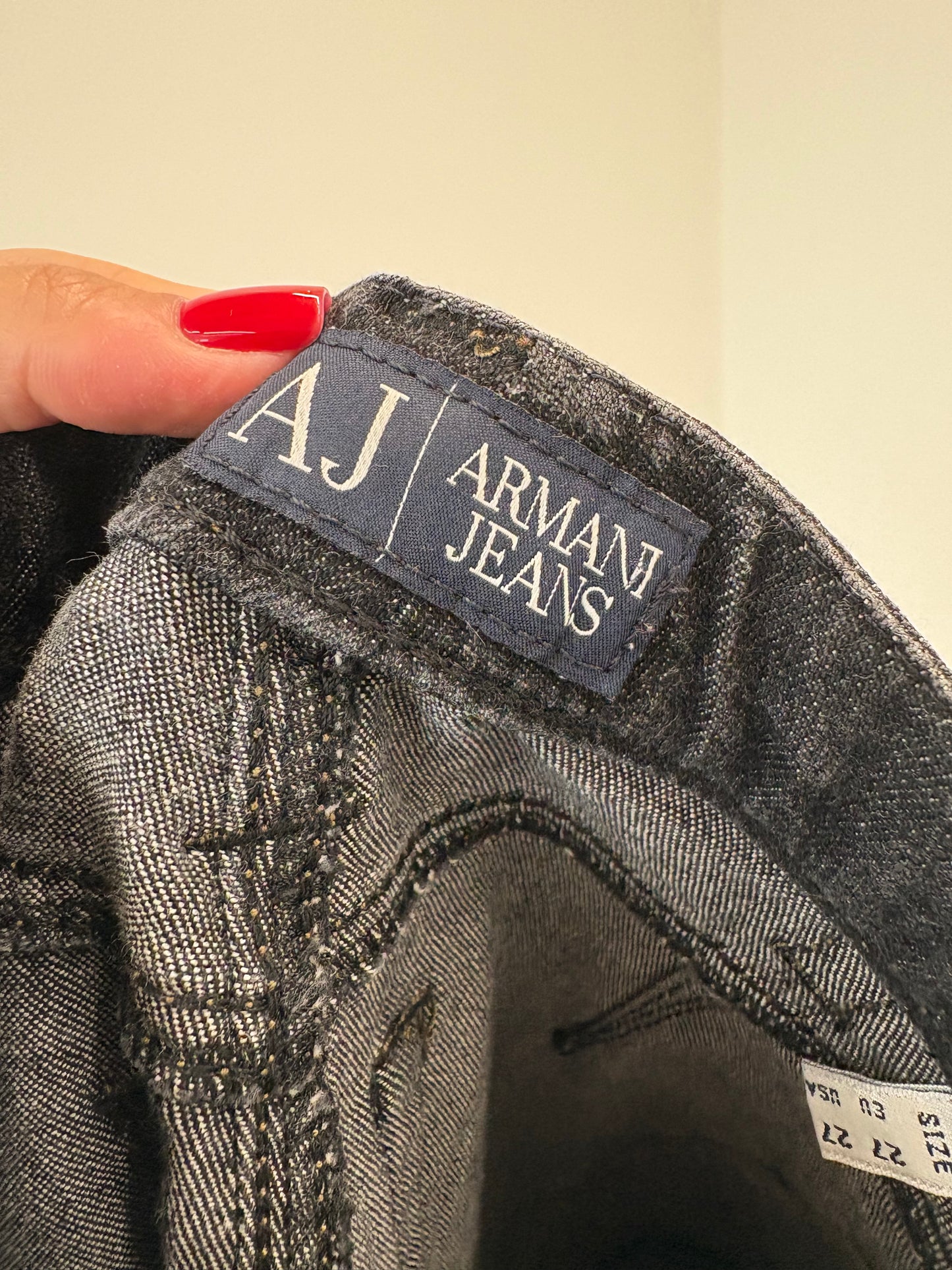 Jeans dark wash Armani modelatori