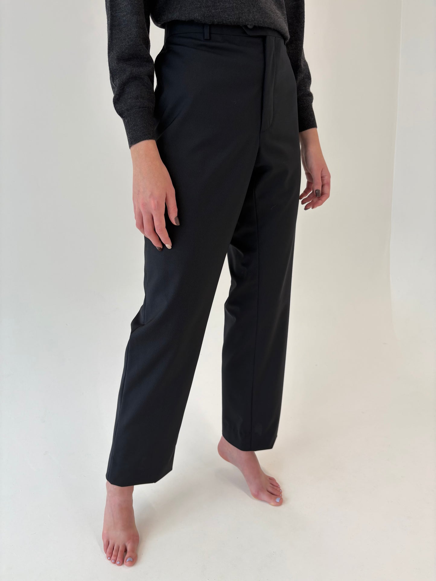 Costum italian din stofă luxury de lana merino extrafina super 110’s