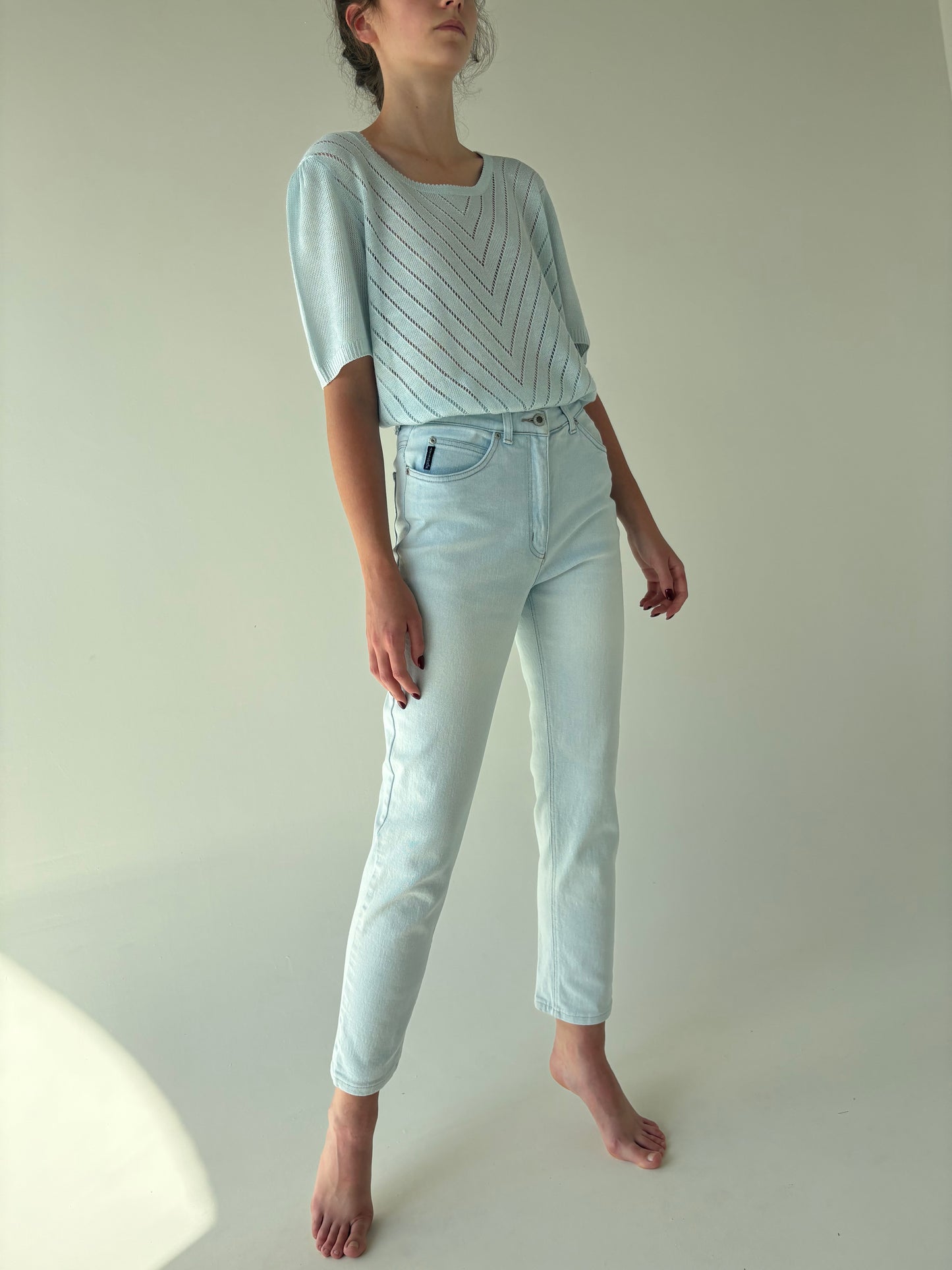 Jeans vintage light wash in croi super actual