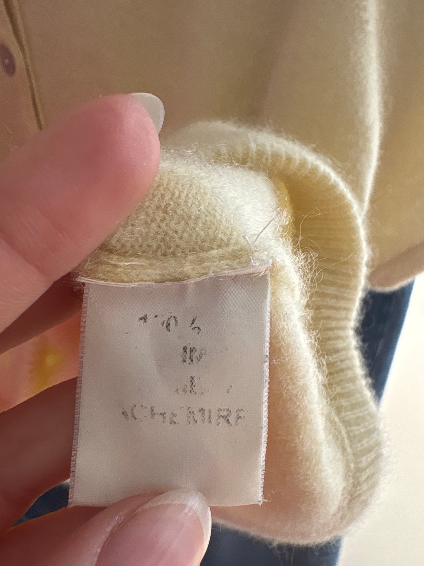 Top luxury polo Madeleine din cașmir butter yellow