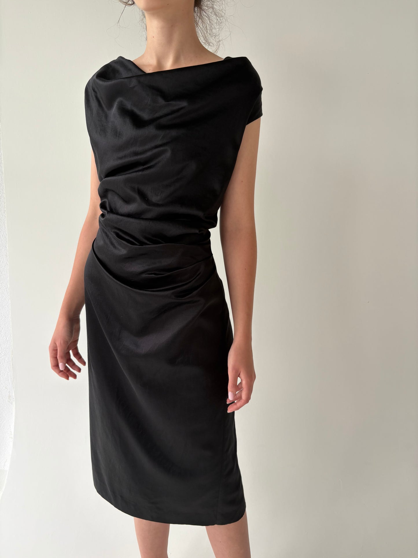 Rochie luxury Joseph nouă din mătase naturală în croi chic atemporal