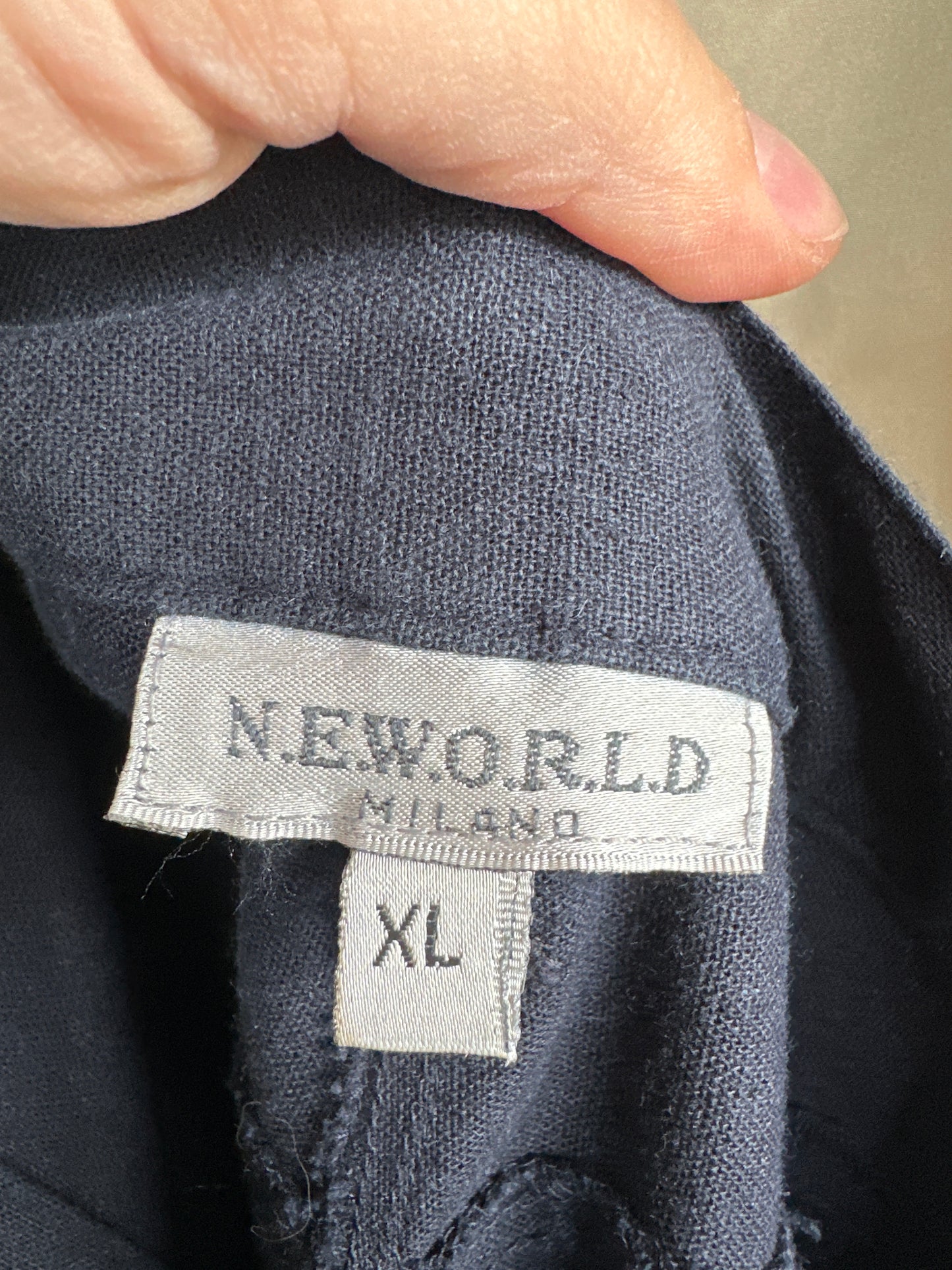 Pantaloni petite Navy blue din pânză