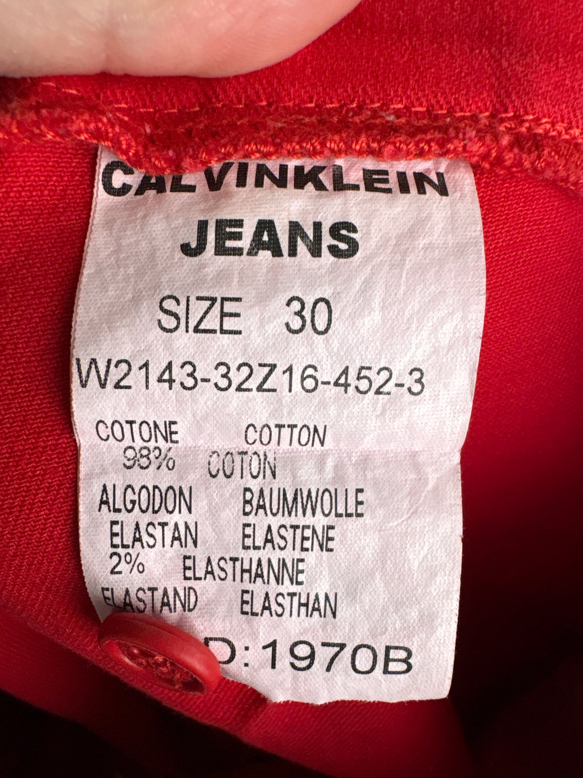 Pantaloni Calvin Klein din bumbac gros ultra confort modelatori petite