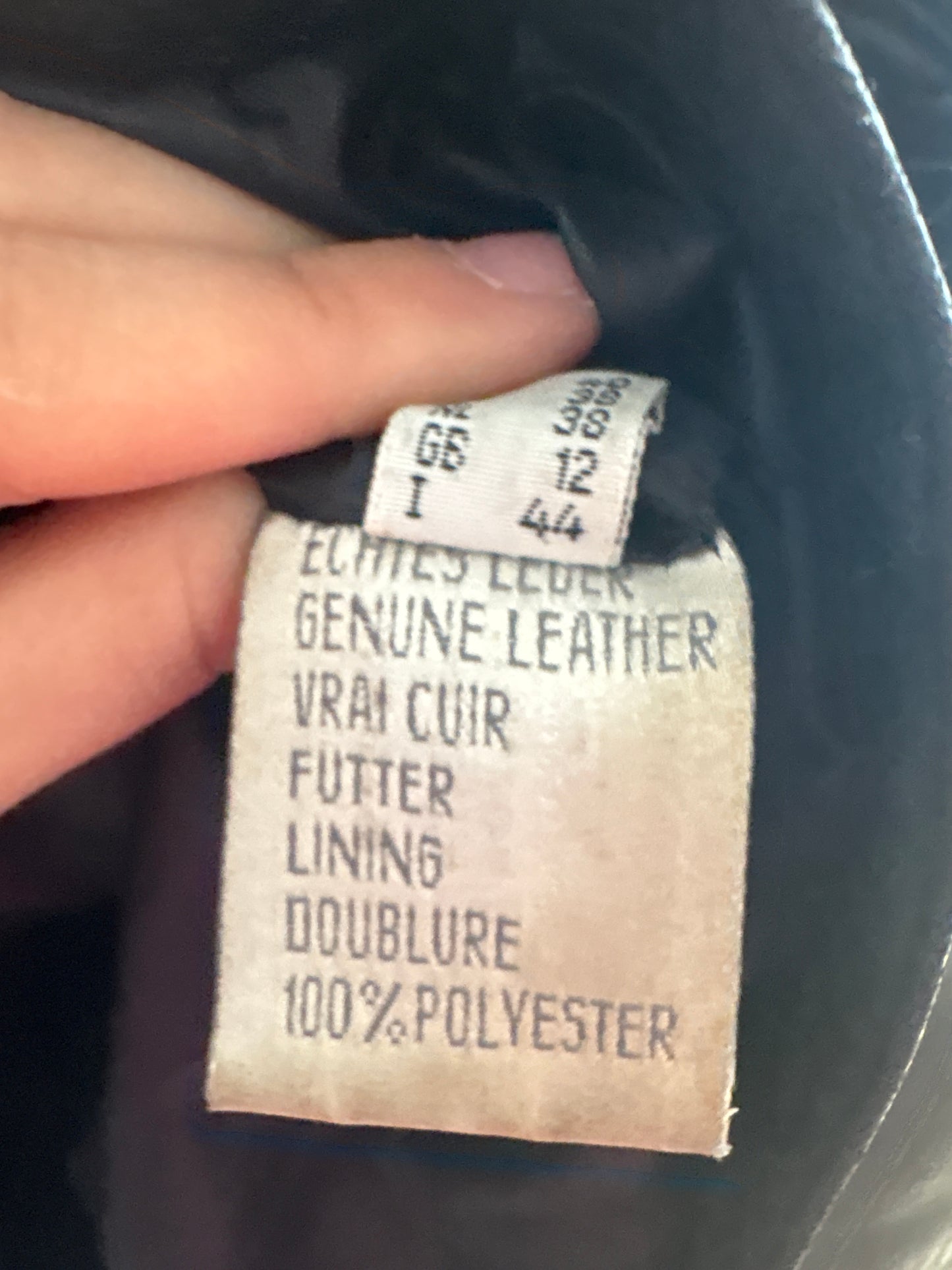 Geacă vintage din piele naturală extrem de moale cu talie marcată reglabilă