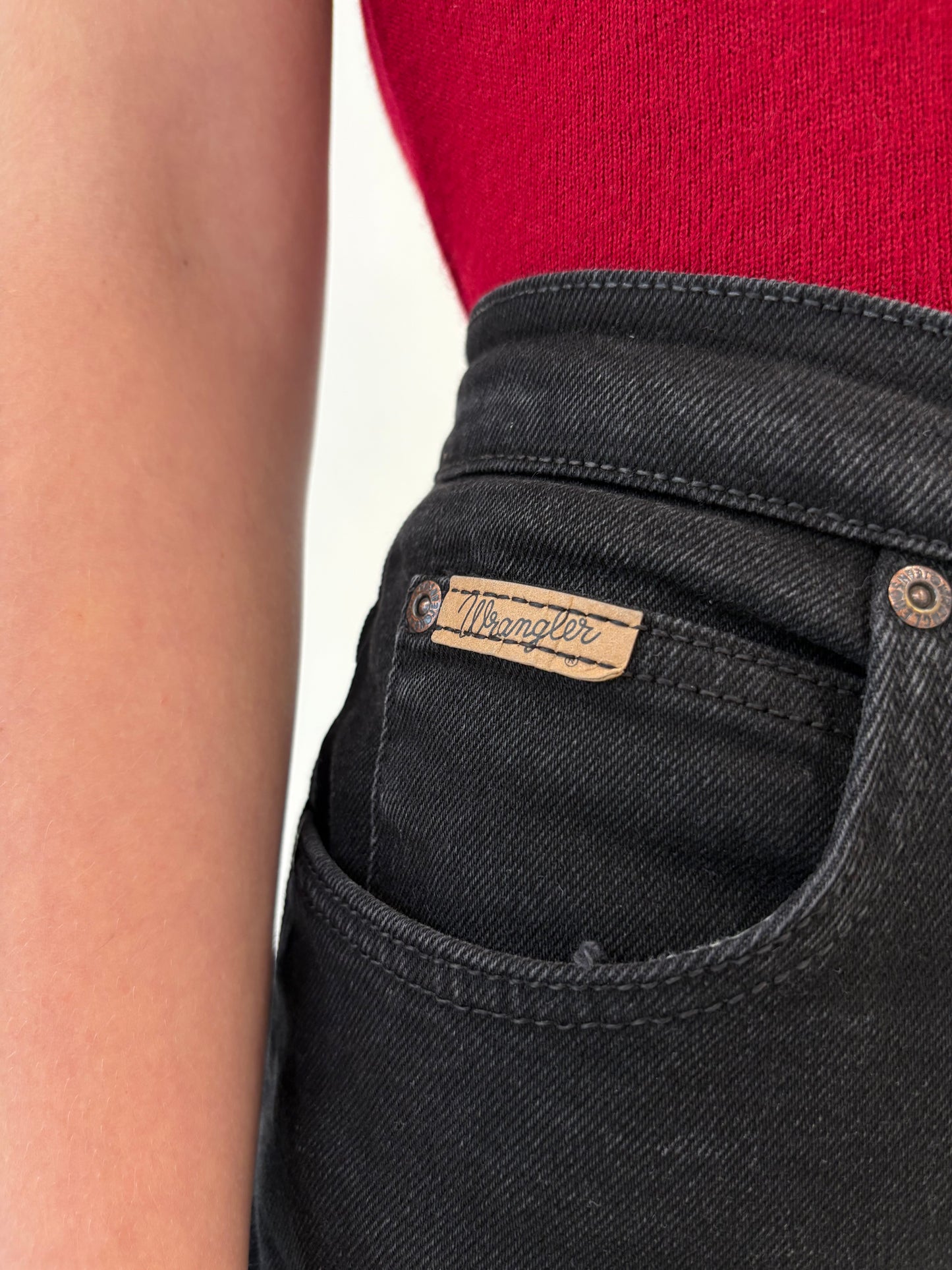 Jeans vintage premium modelator cu talie ultra înaltă mom fit