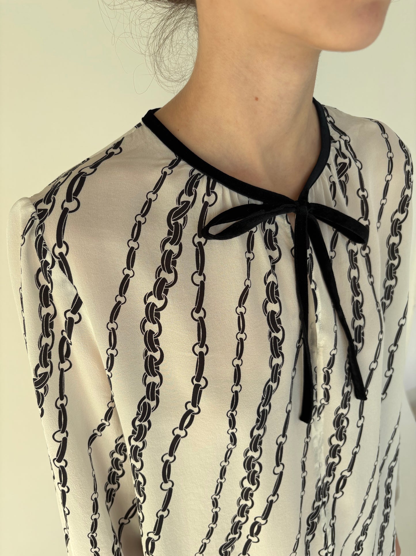 Cămașa Marella by Max Mara din mătase naturală cu print baroc