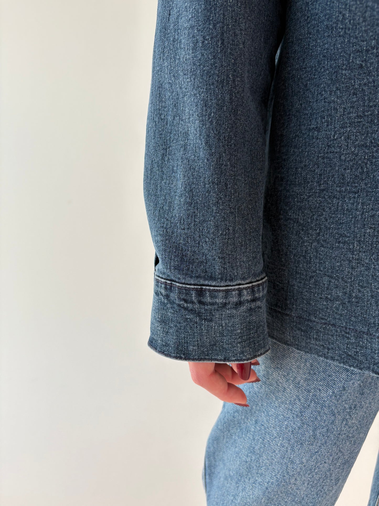 Geaca de brand luxury plus size Marina Rinaldi din jeans