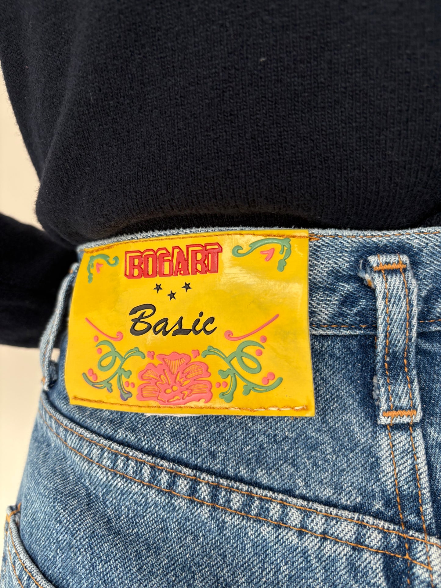 Jeans premium vintage cu talie ultra înaltă mom fit tall classic wash