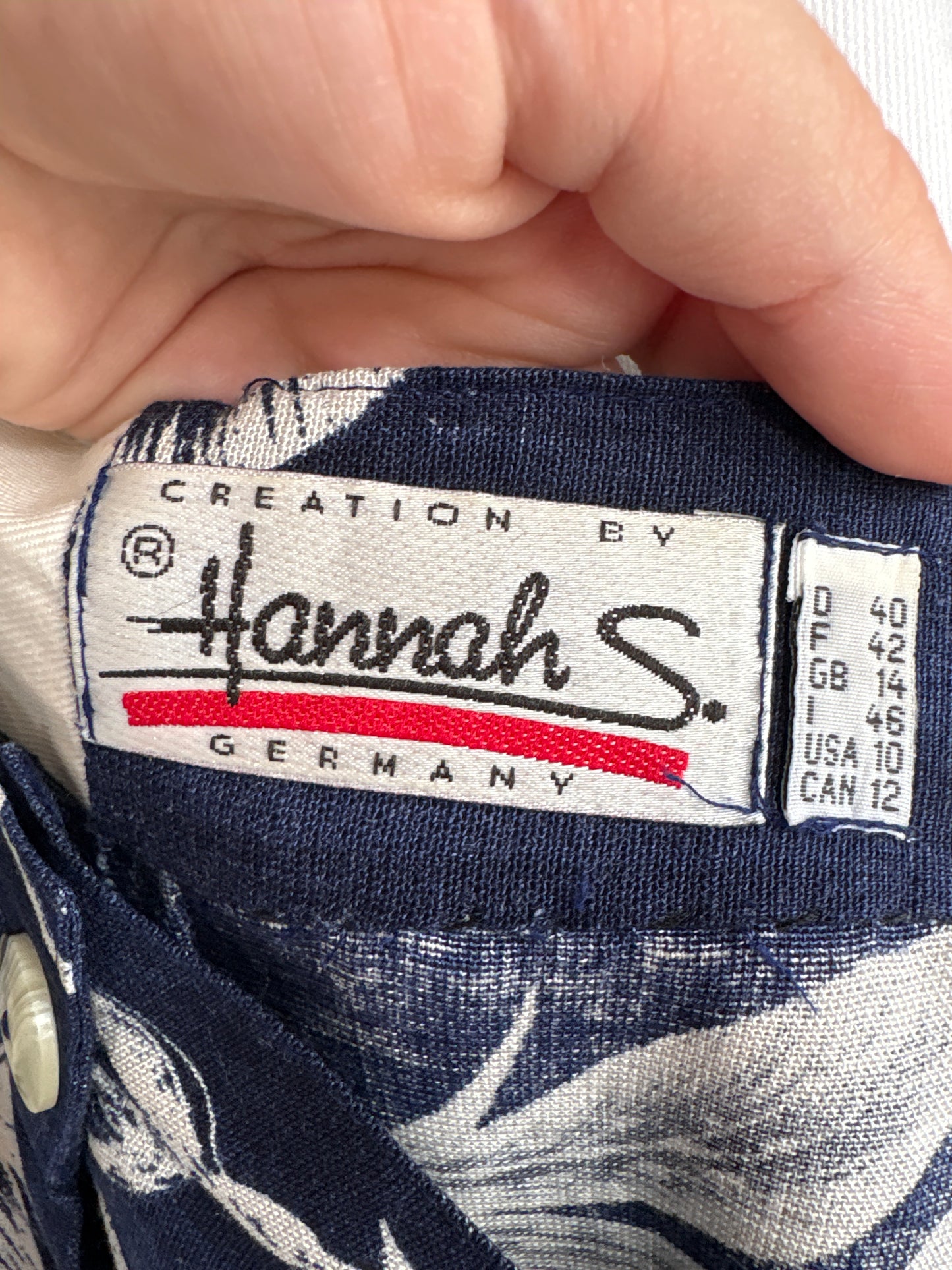 Pantaloni vintage din pânză cu talie ultra înaltă marcată elastică