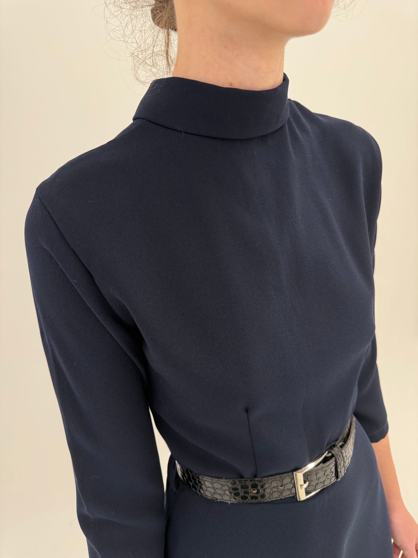 Rochie tip maleta de la business la cocktail maxi Navy blue