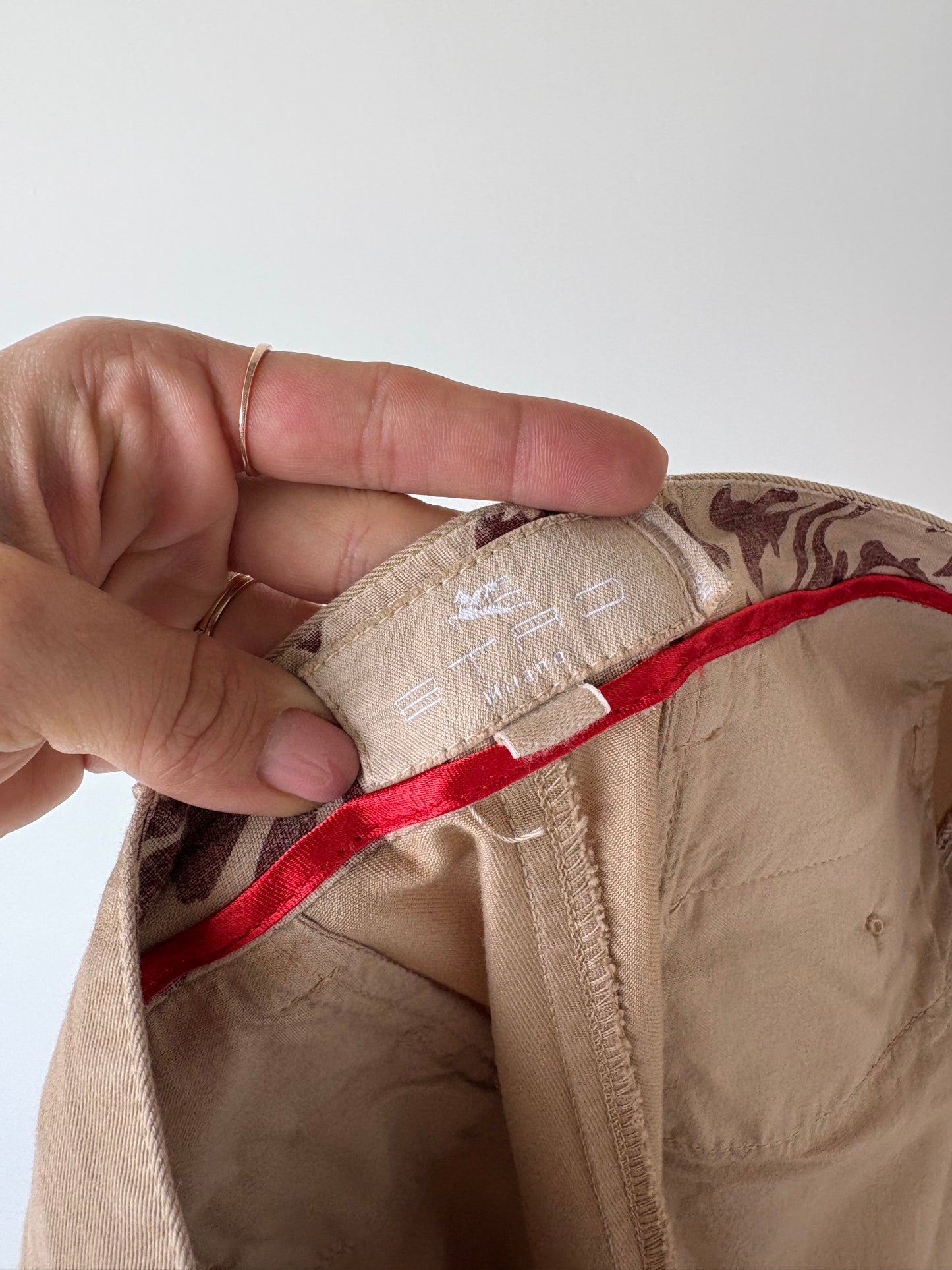Pantaloni luxury Etro chino camel