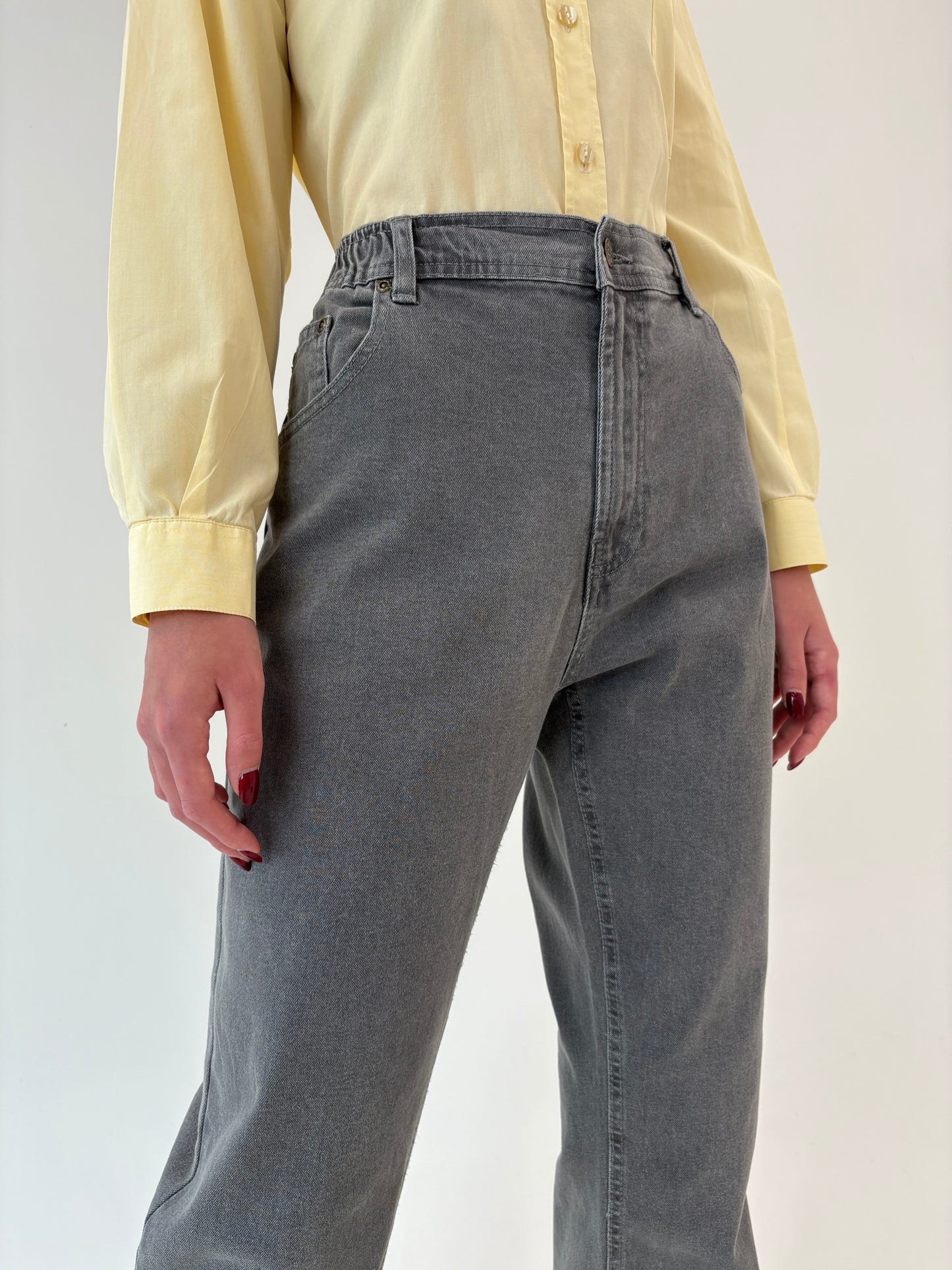 Jeans vintage premium tall confort modelatoricu talie înaltă elastică