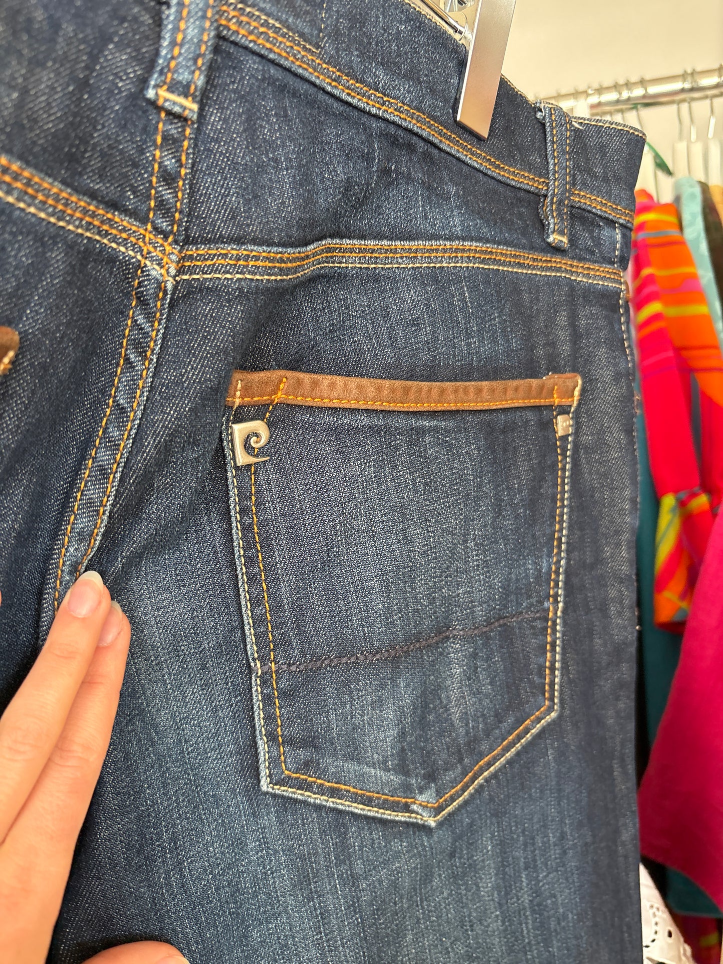 Jeans vintage Pierre Cardin modelatori dark wash