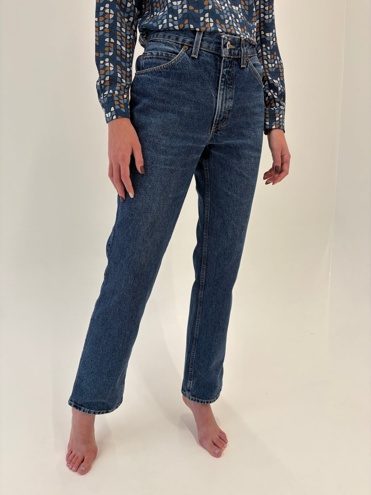 Jeans premium straight leg classic wash