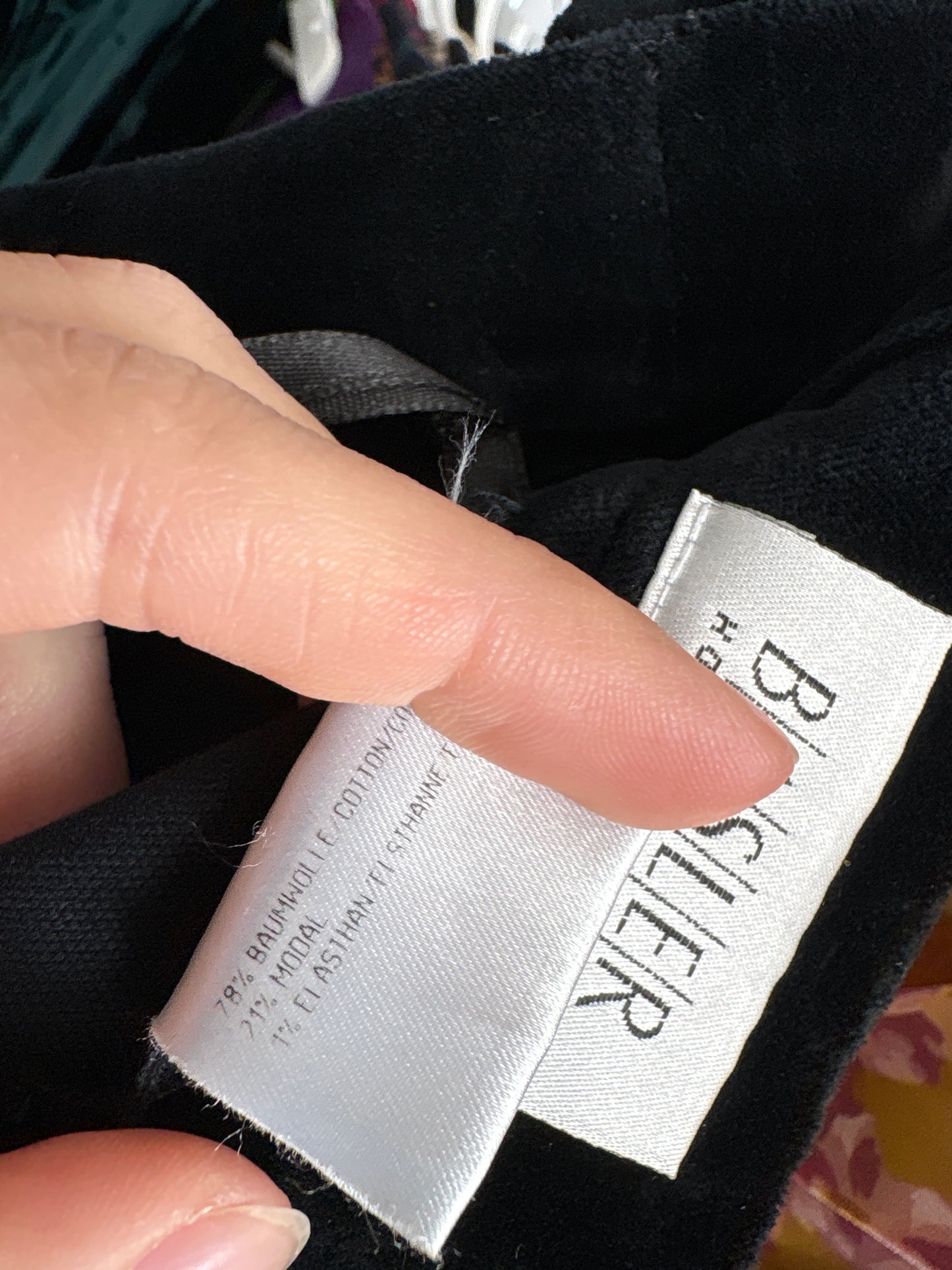 Pantaloni de brand super premium negri din catifea