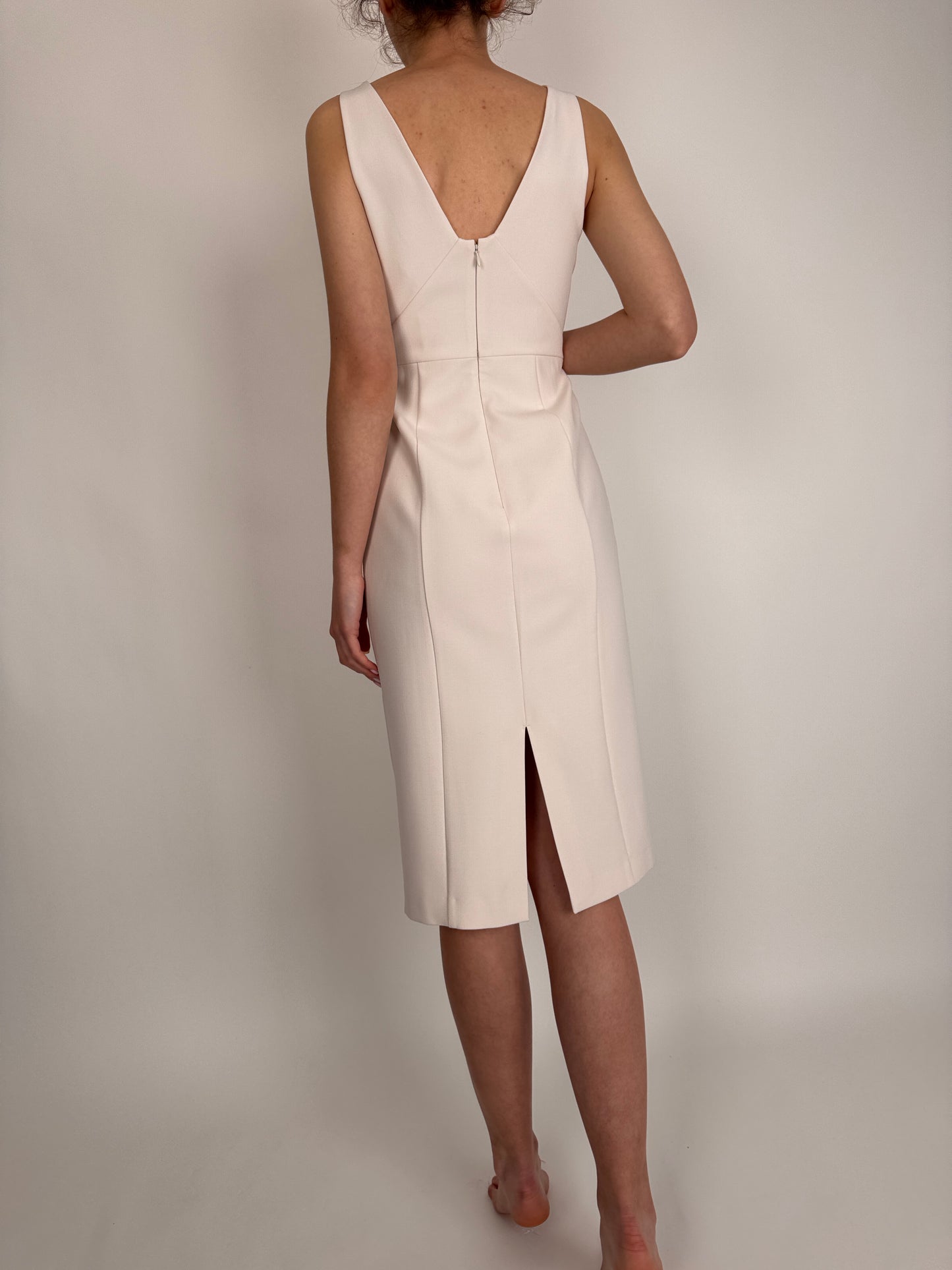 Rochie nouă luxury Ivy&Oak butter white cambrata