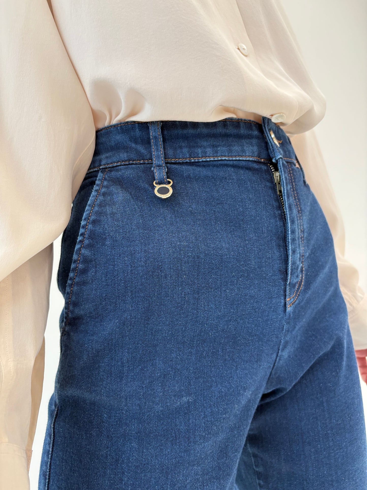 Jeans culottes Armani modelatori dark wash
