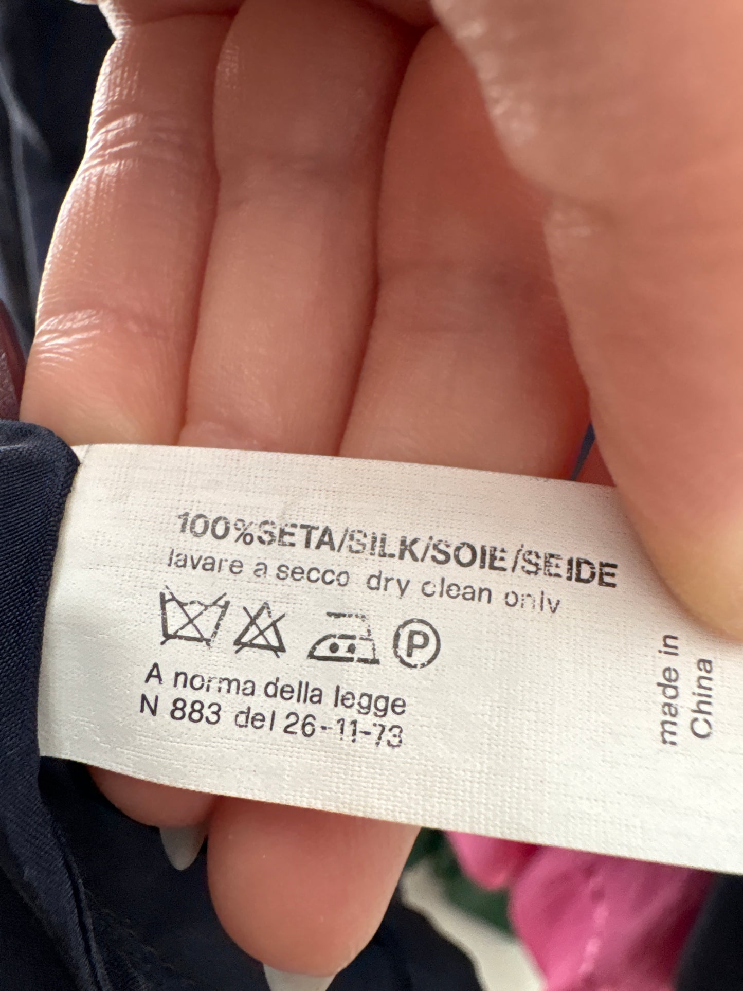 Sacou Navy din mătase naturală