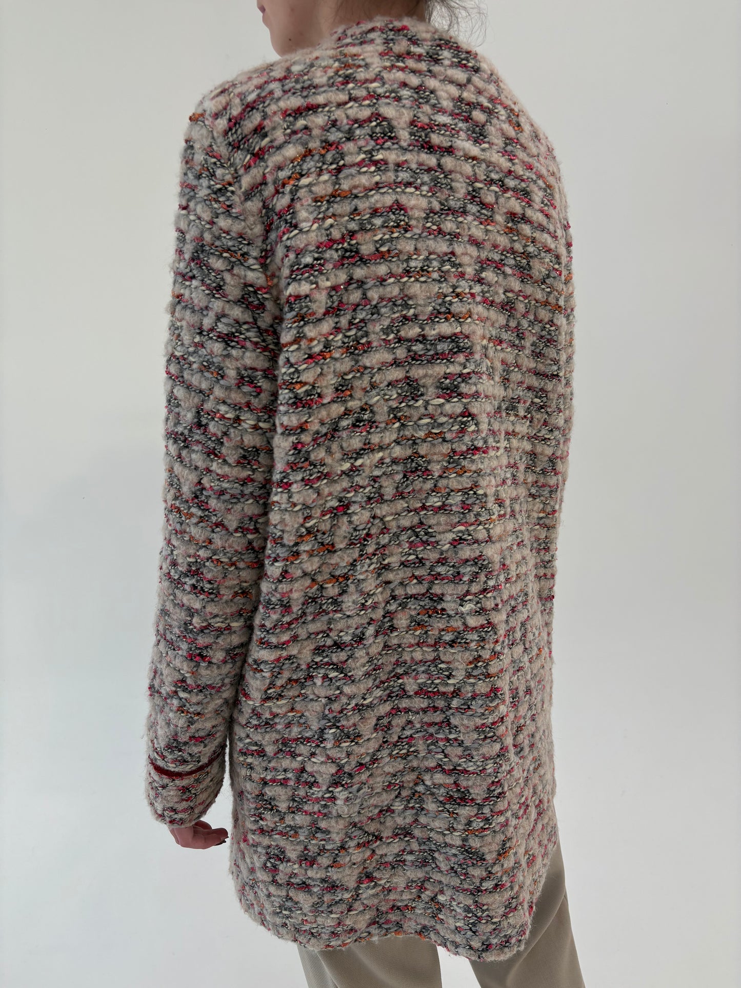 Palton în stil Chanel din boucle excepțional în culori superbe