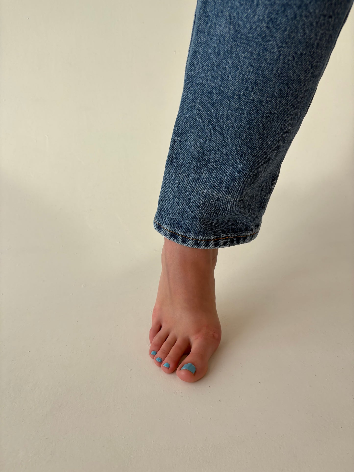 Jeans premium vintage cu talie ultra înaltă mom fit tall classic wash