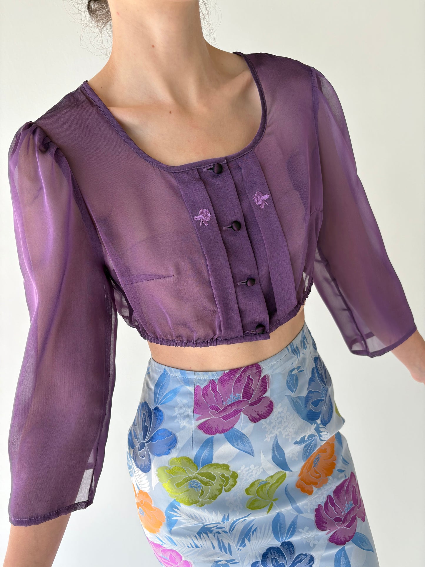 Top vintage luxury Sportalm din voal