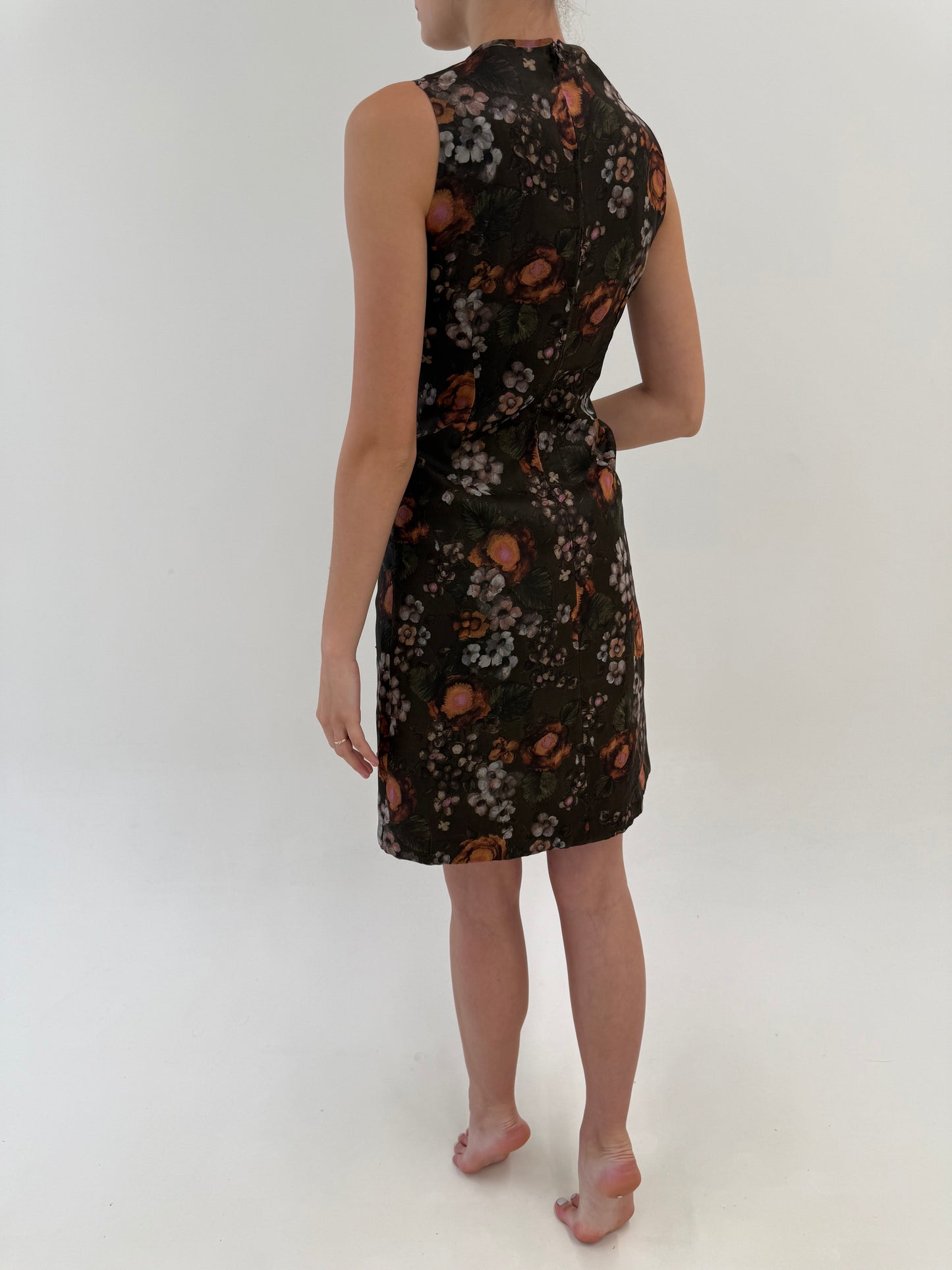Rochie Old vintage excepțională anii 60 din mătase naturală în culori superbe
