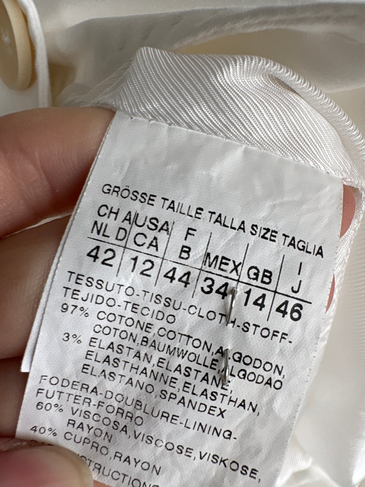 Sacou cambrat Max Mara de vară din canvas excepțional de bumbac ultra confort