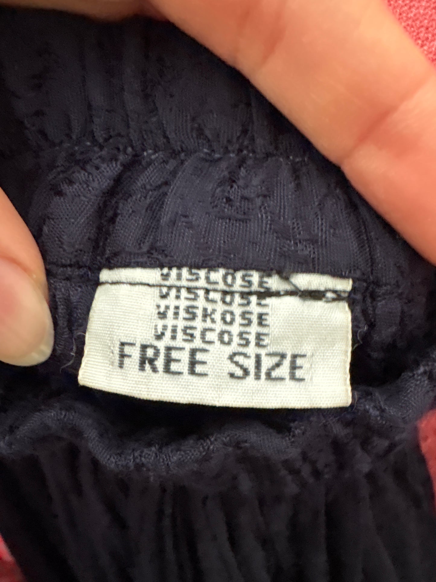 Fustă vintage cu talie uktra înaltă elastică Navy blue midi lung