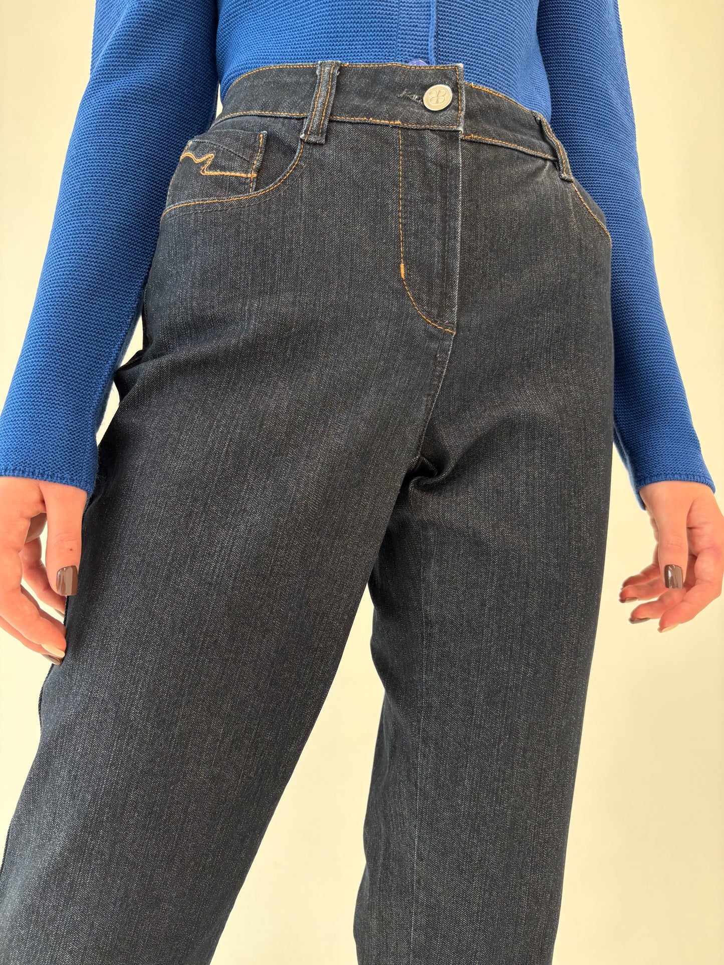 Jeans business modelator de brand super premium fără efect de prespalare