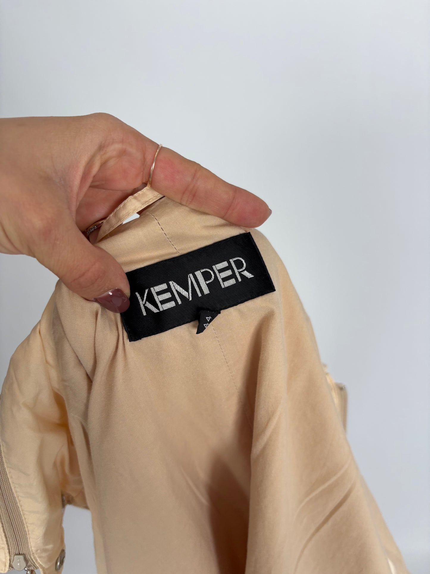 Trench premium de vară impermeabil cu glugă detașabilă light nude