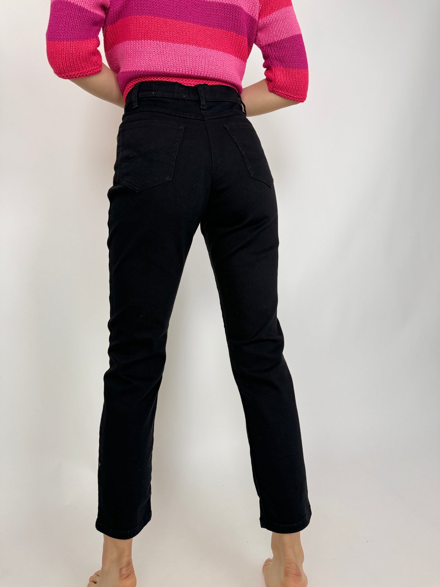 Jeanși vintage modelatori material plin clasic fit high waist