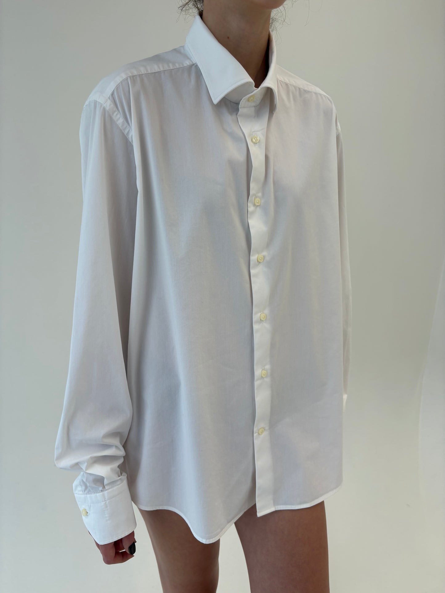 Cămașa premium italiană din poplin de bumbac