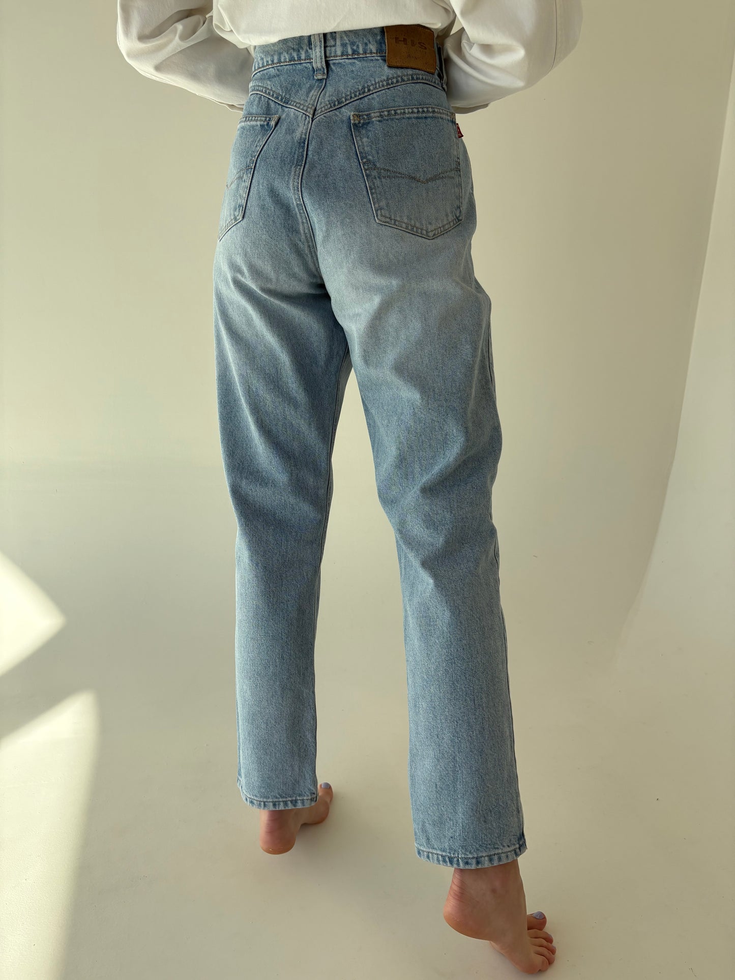 Jeans vintage tall cu ținuta și talie ultra înaltă classic wash
