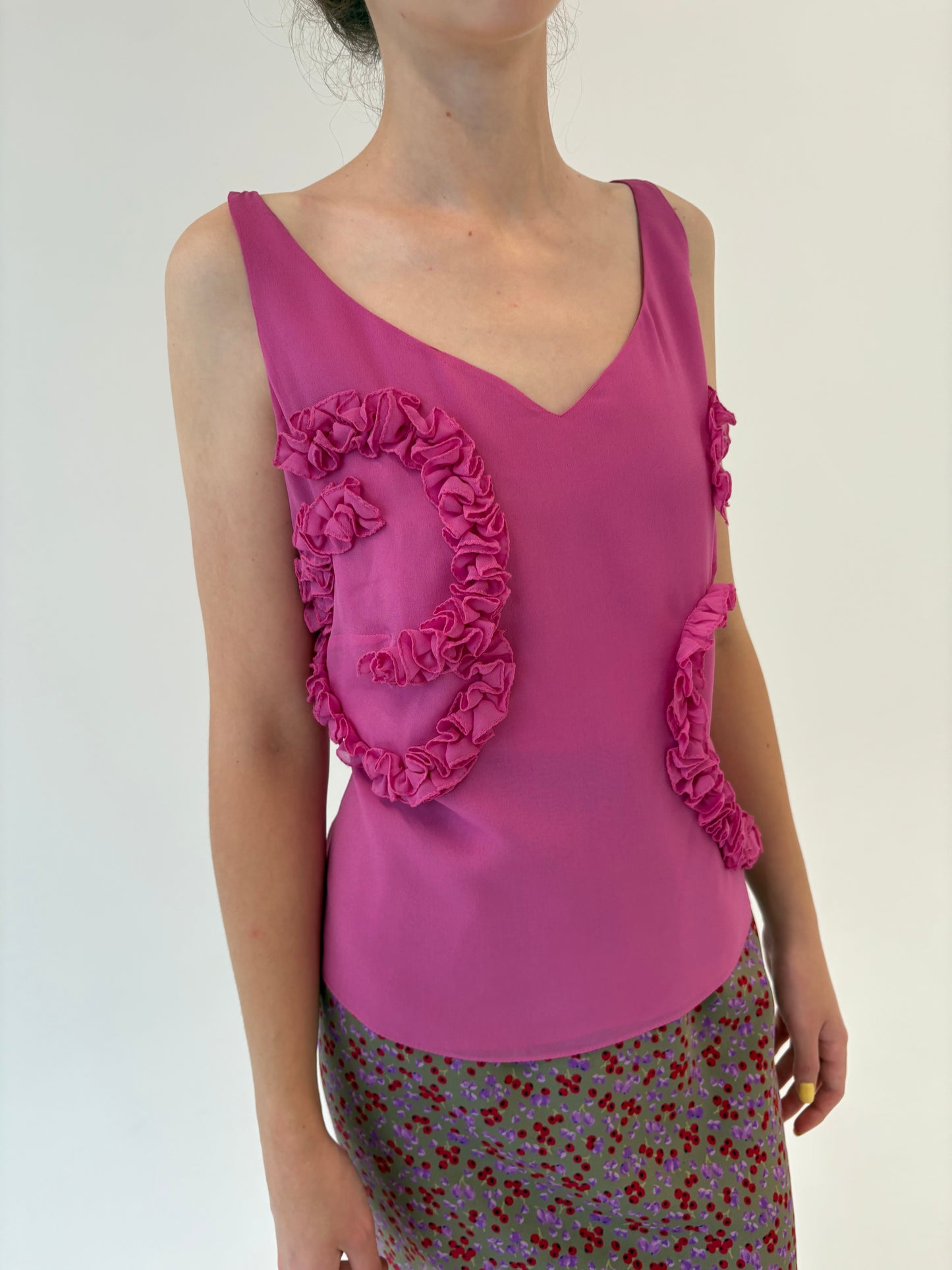 Top cambrat in stil corsaj de brand luxury italian