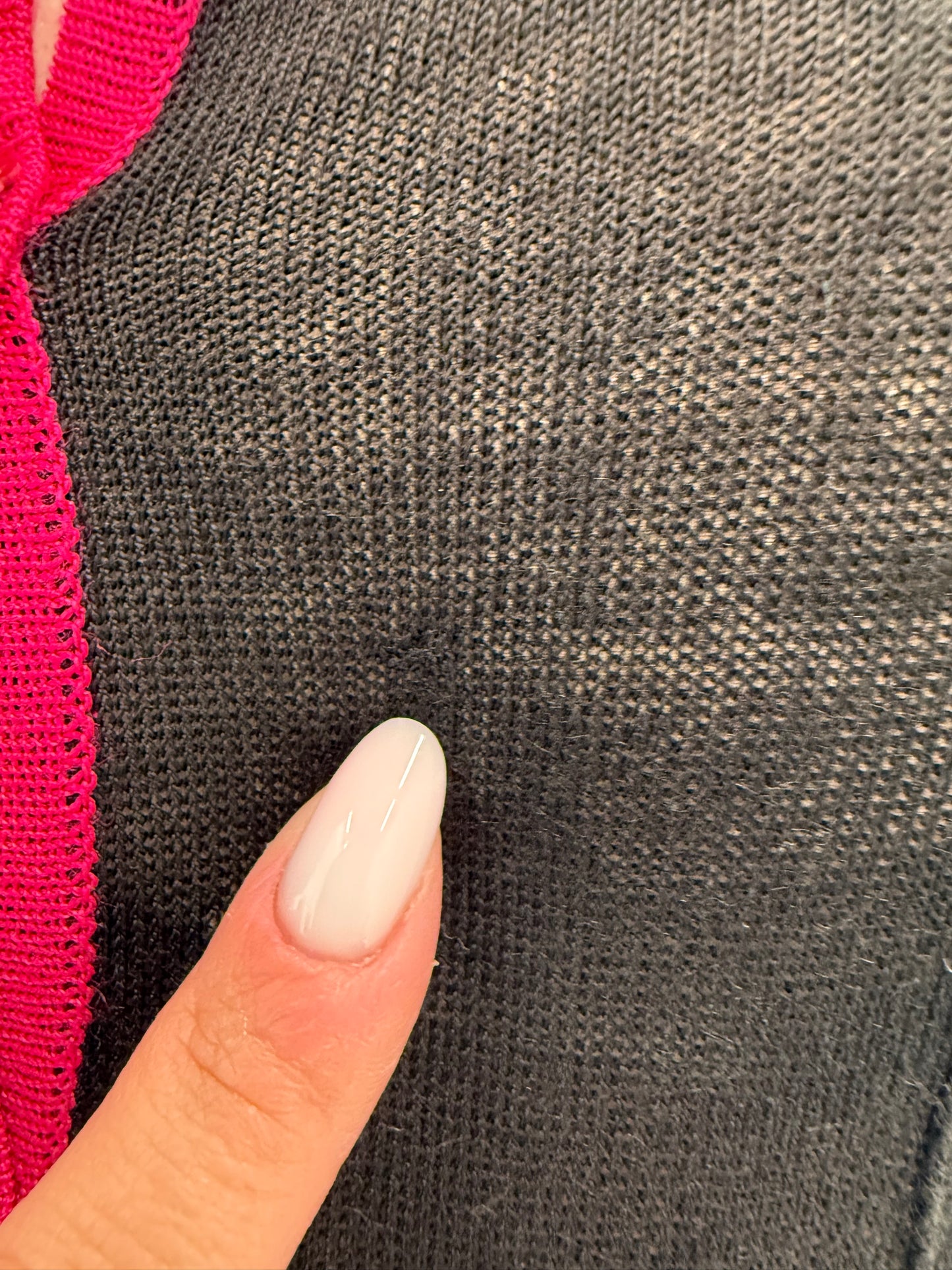 LBD vintage cu paspoal fucsia din jerse de vară cu talie elastică