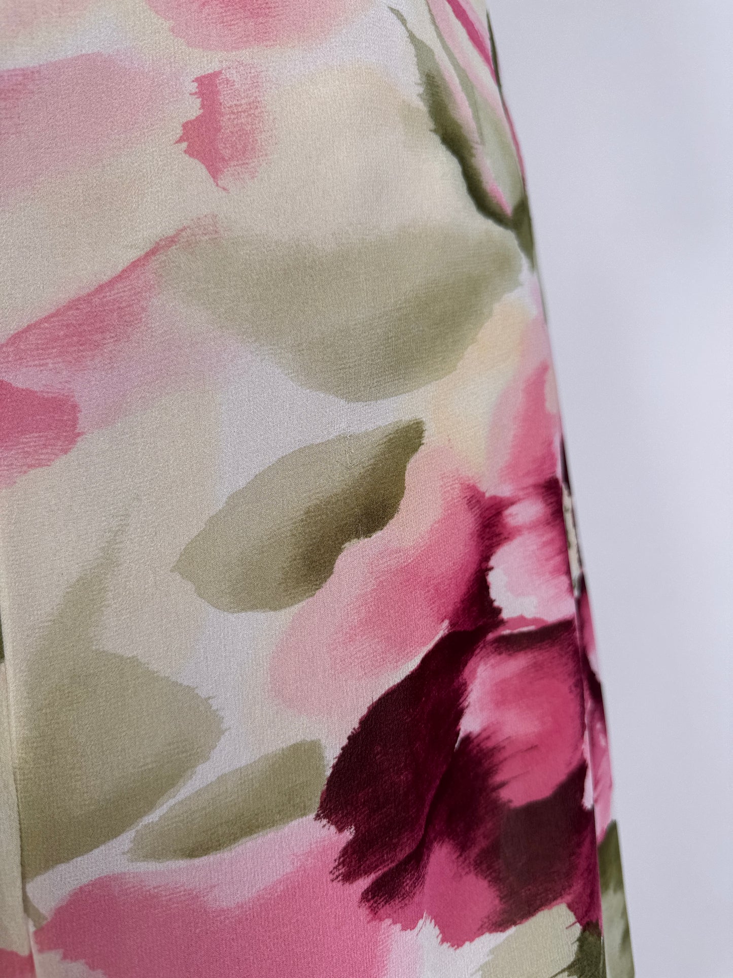 Rochie Madeleine din 2 rânduri de Georgette de mătase naturală