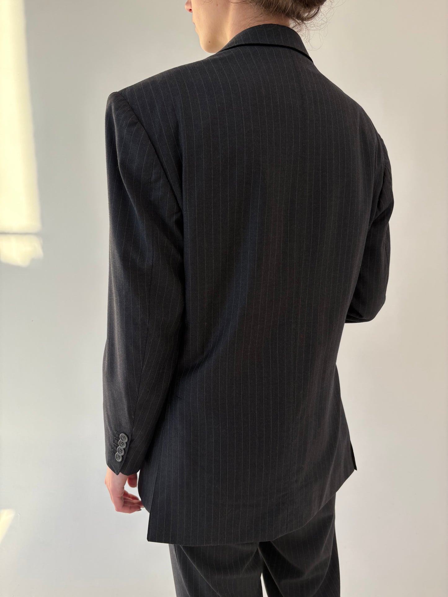 Costum ultra luxury din stofă Scabal couture italian Alta Moda