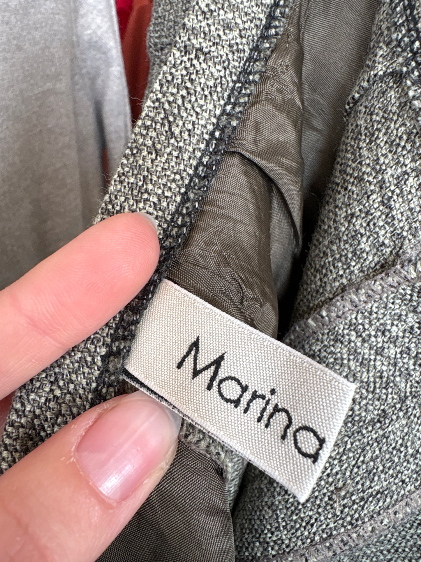 Pantaloni petite de brand luxury italian Marina Rinaldi din lana extrafina