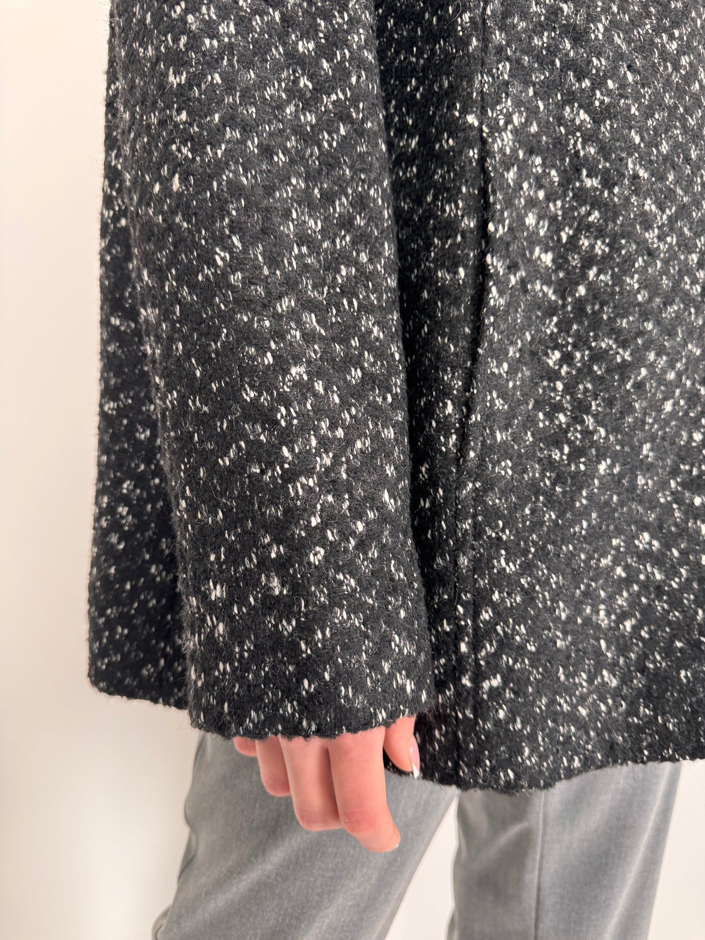 Geacă premium de primăvară cu închidere aurie plus size