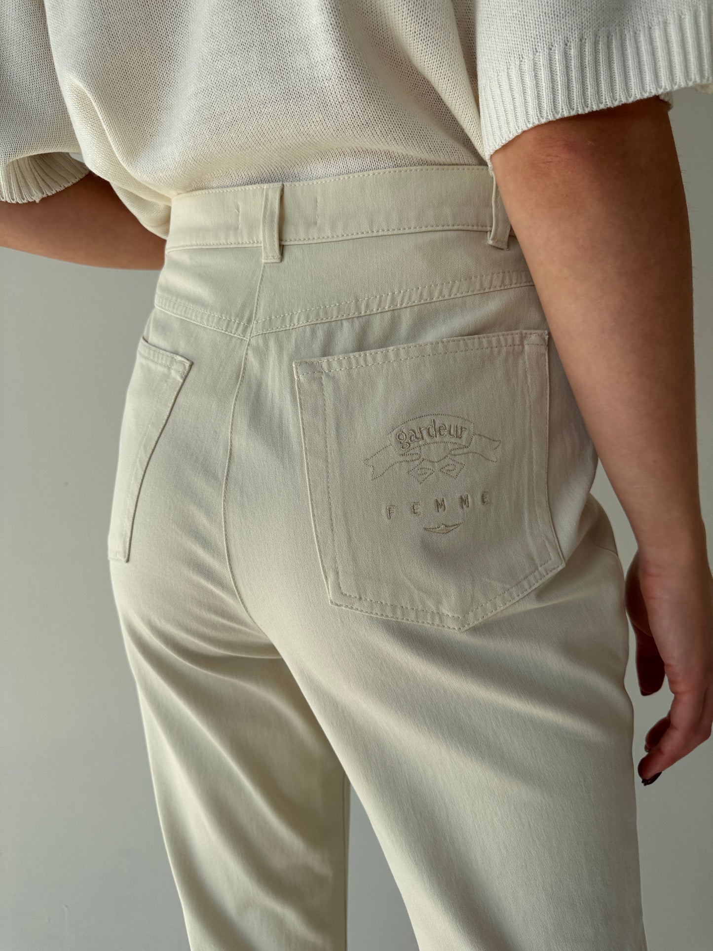 Jeans vintage ultra confort modelatori tall butter white