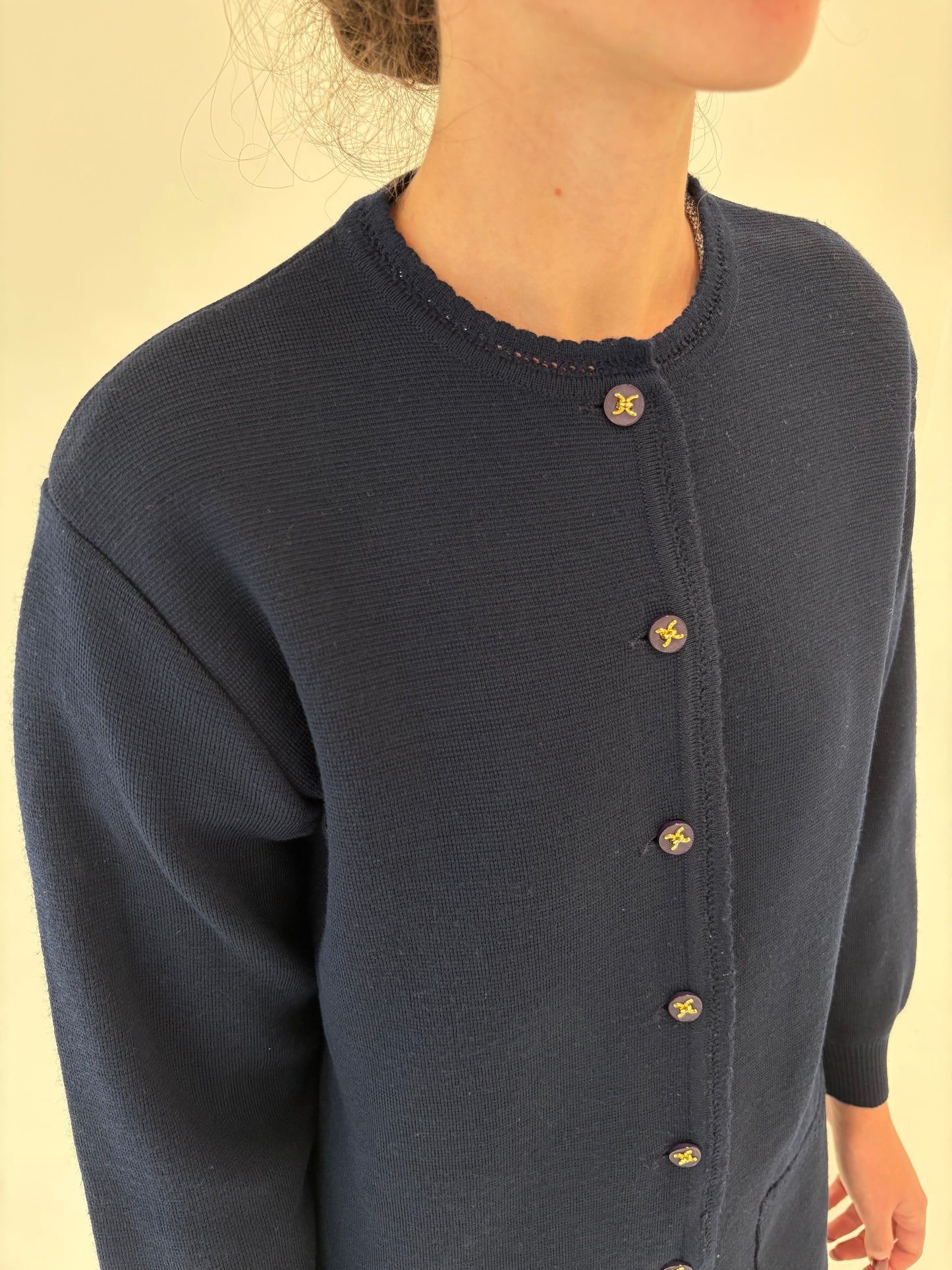 Cardigan tip jachetă petite din lana merino extrafina de gramaj mare
