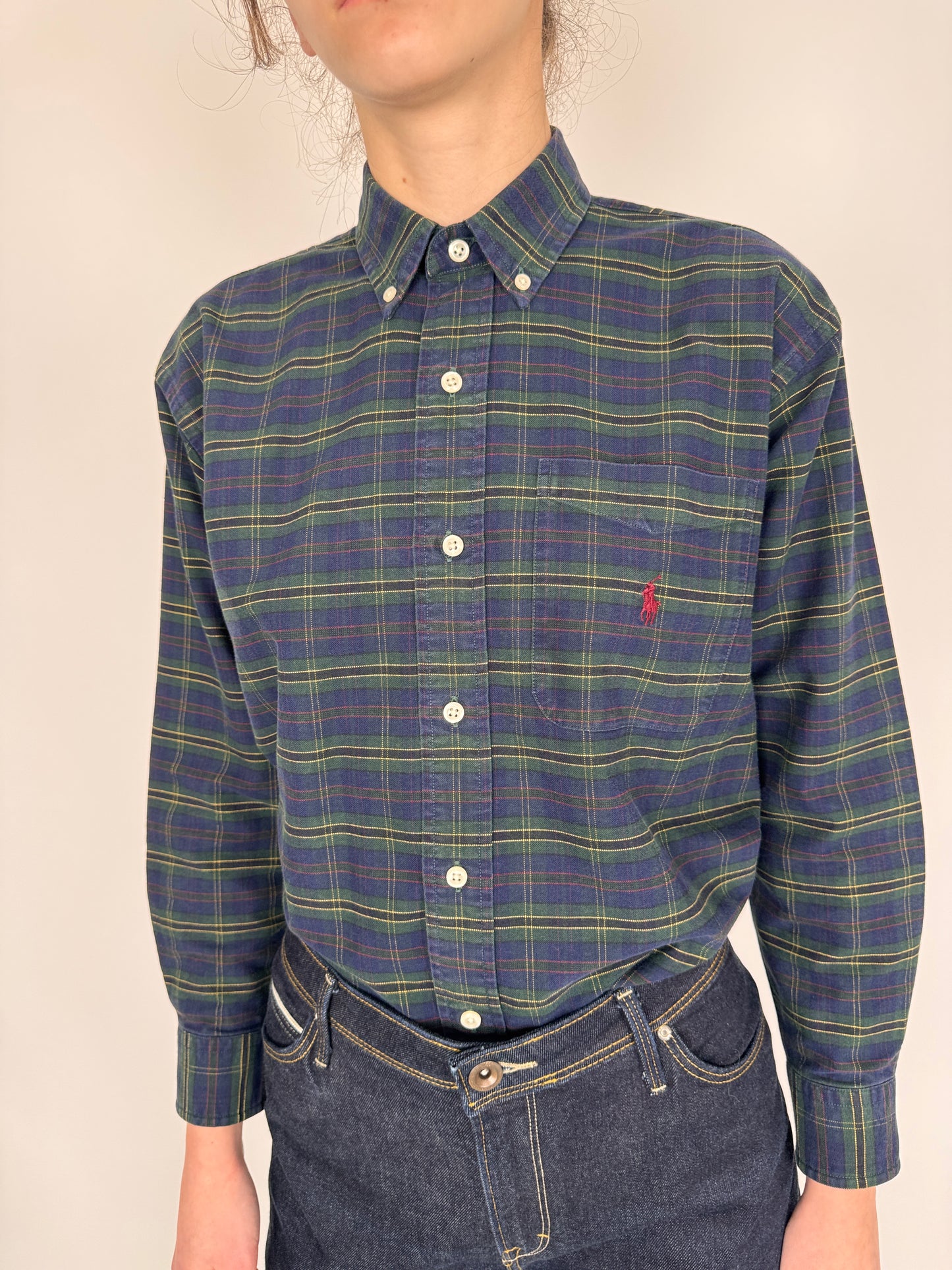 Cămașa Ralph Lauren din bumbac gros