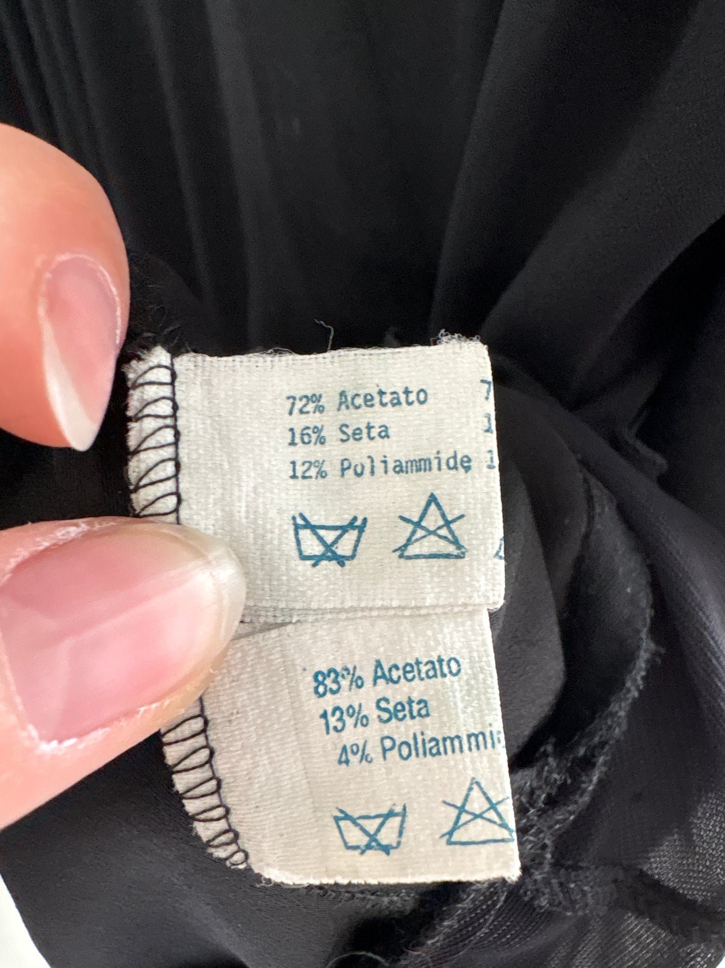 LBD vintage din mix de mătase naturală Luisa Spagnoli în croi deosebit