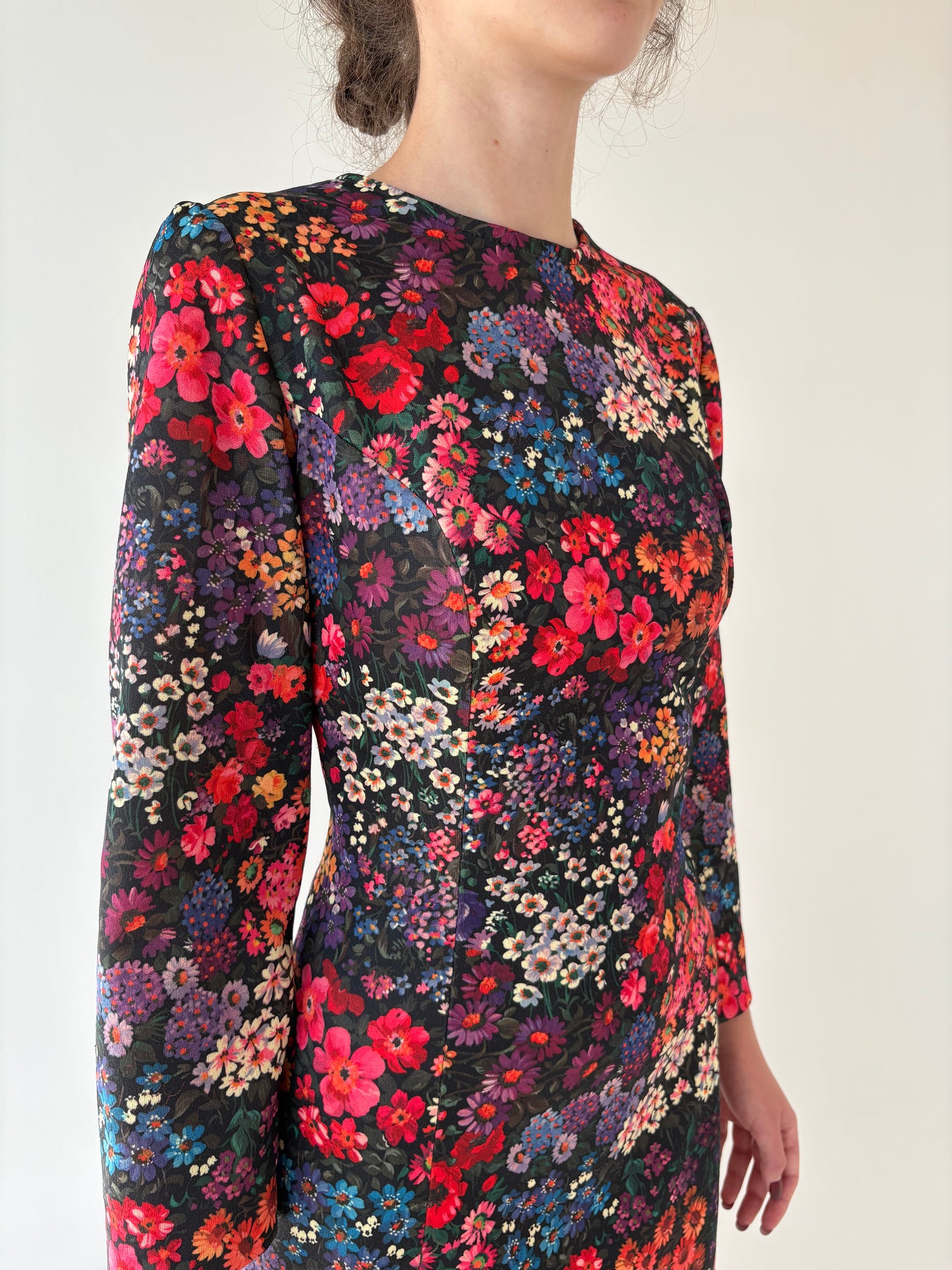 Rochie Old vintage cu print floral superb late 70s