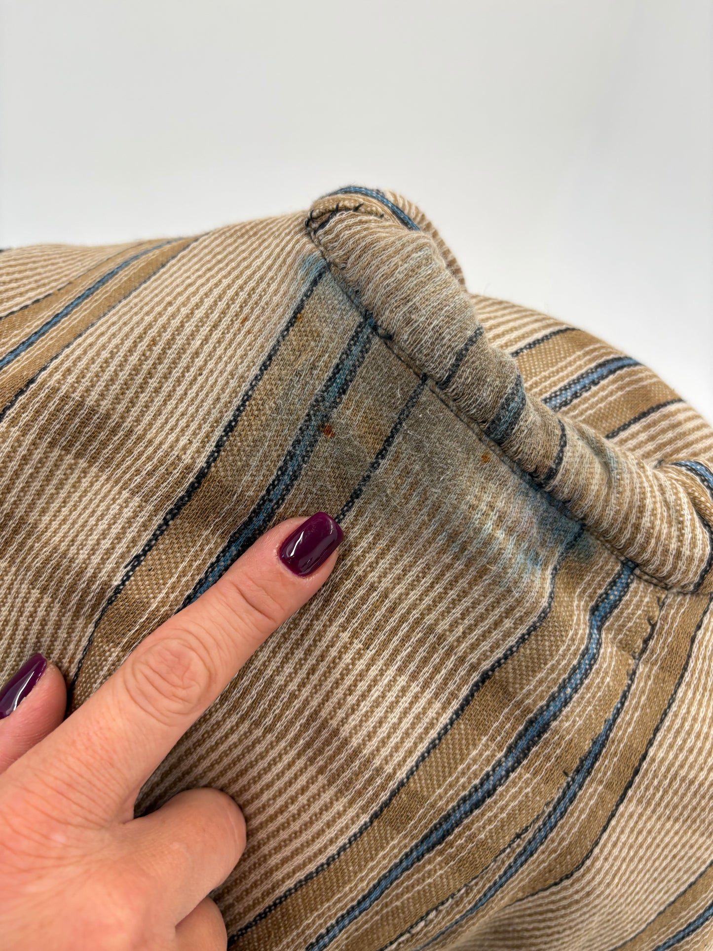Tailleur antique de colecție sfârșit de secol XIX din lana groasă cambrat