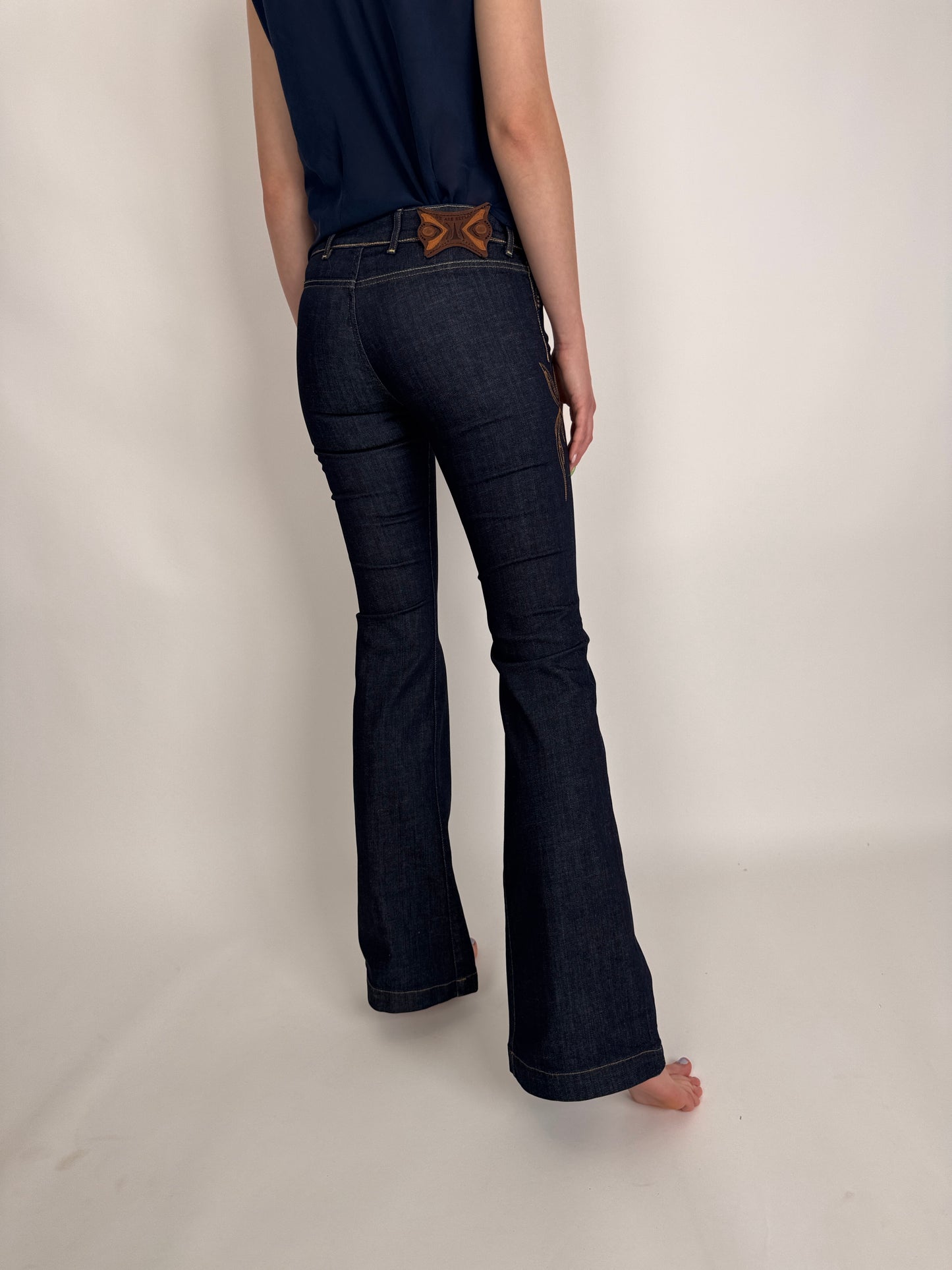 Jeanși vintage super premium raw modelatori Replay în croi super actual