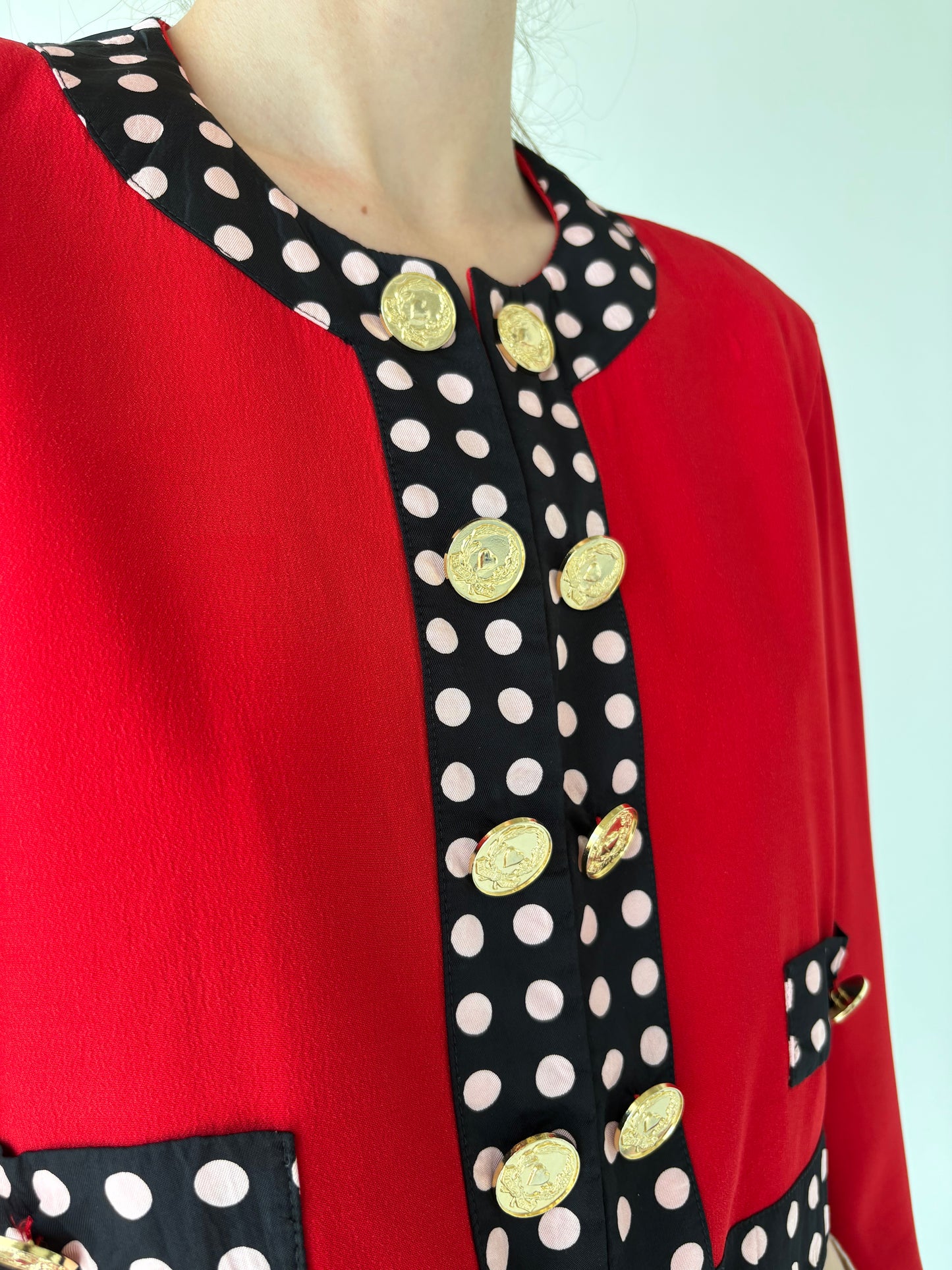 Sacou vintage Moschino in croi specific brandului