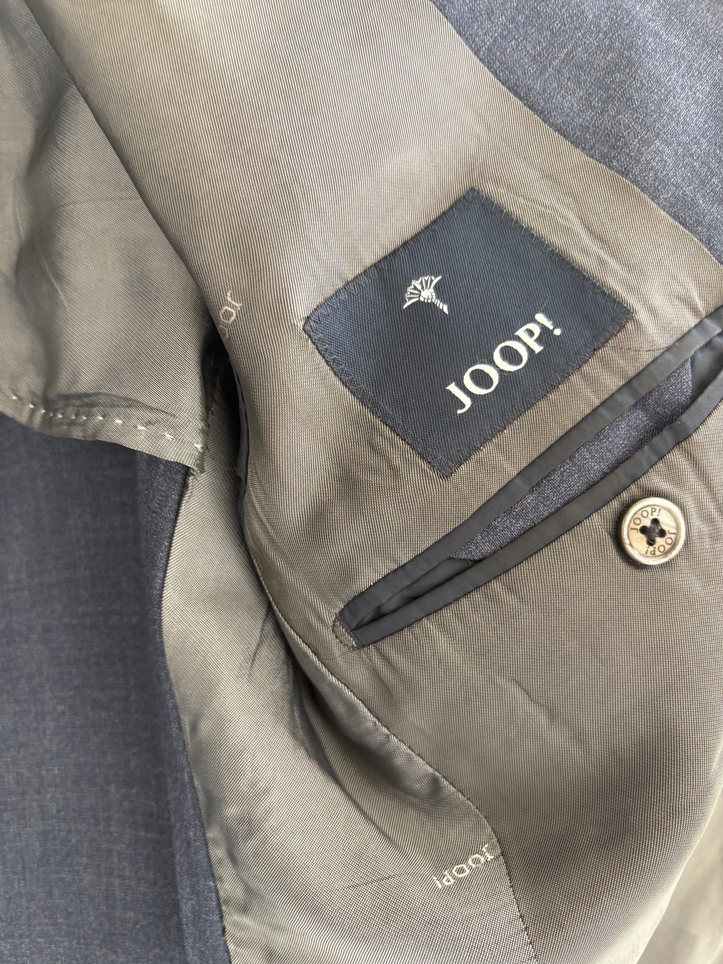 Sacou luxury Joop din lanita pura jeans blue